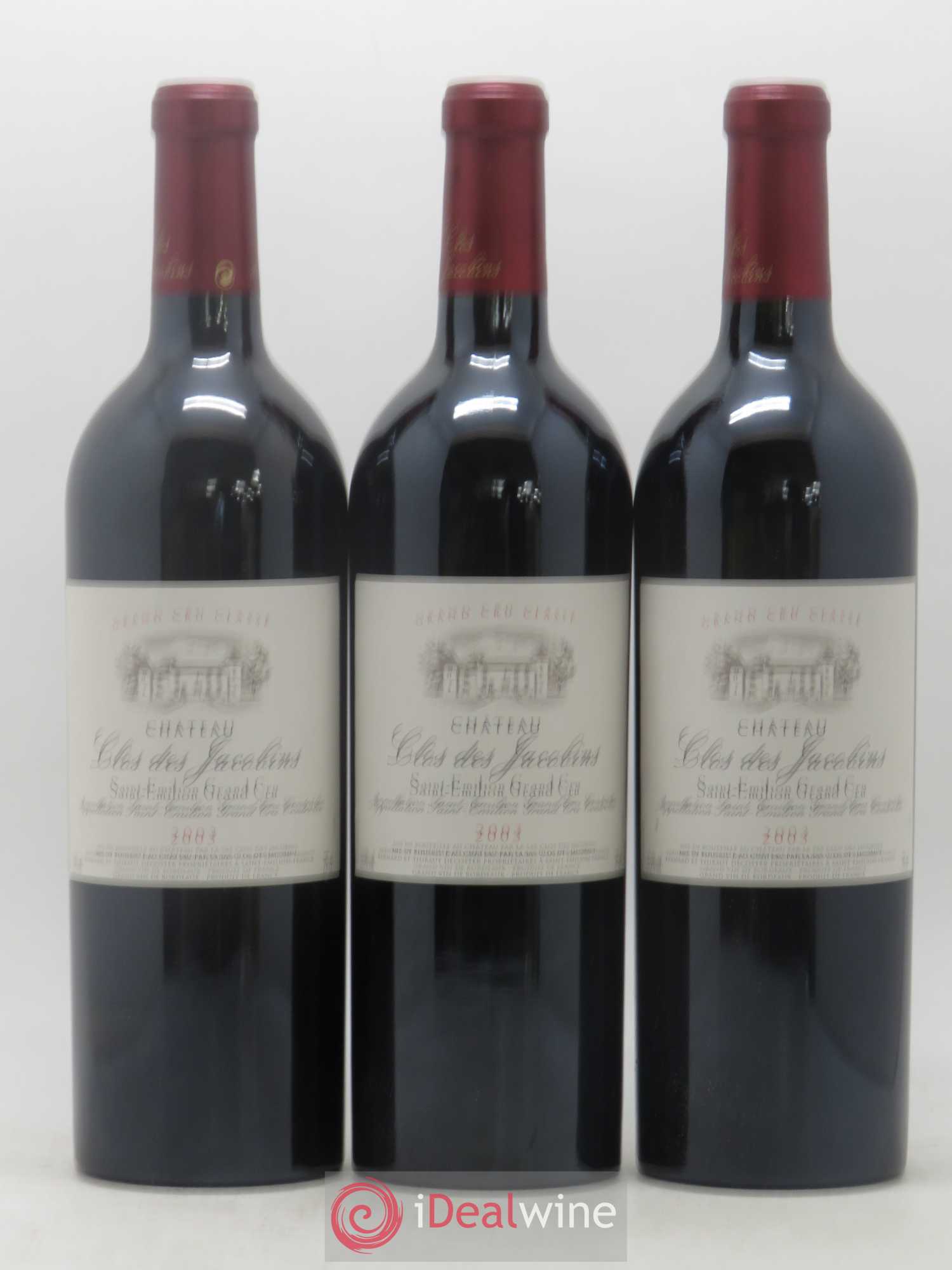 Château Clos des Jacobins Grand Cru Classé 2003 - Lot de 6 bouteilles - 1