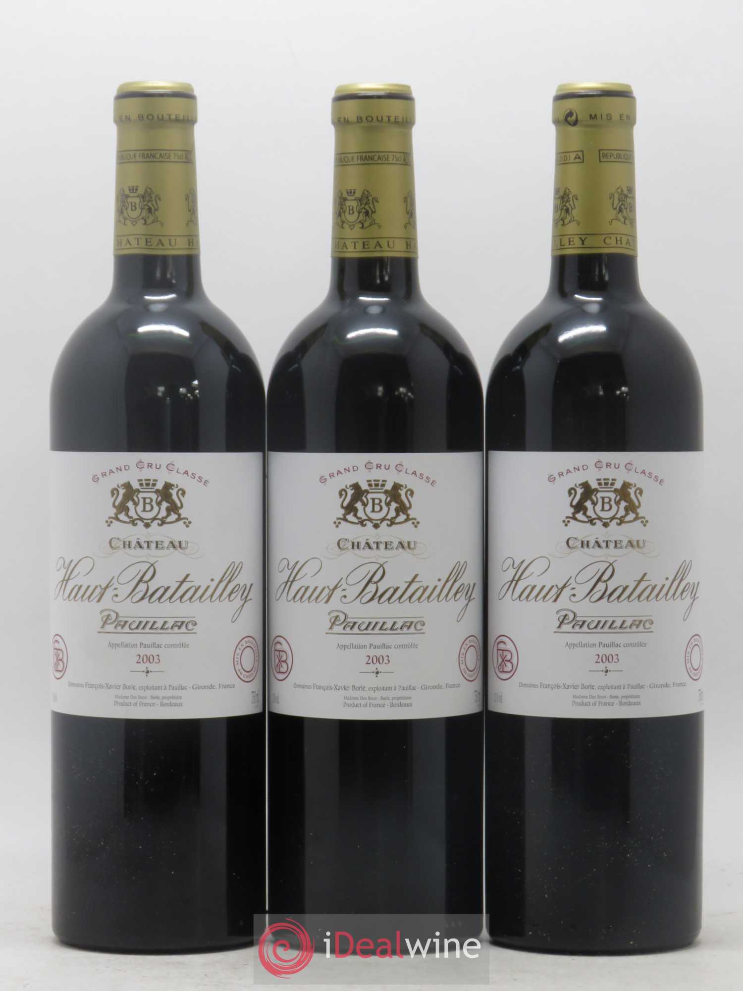 Château Haut Batailley 5ème Grand Cru Classé 2003 - Lot de 12 bouteilles - 3