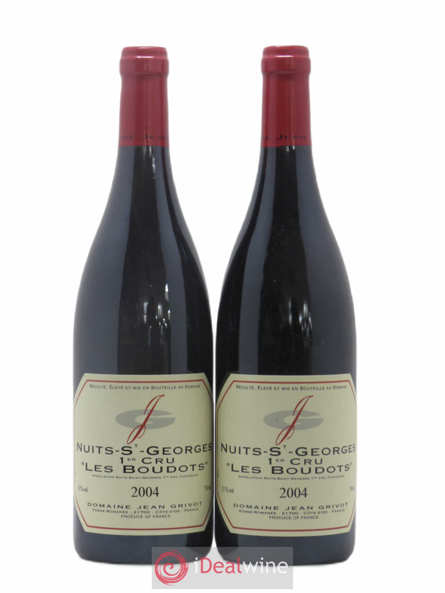 Nuits-Saint-Georges 1er Cru Aux Boudots Jean Grivot 2004 - Lot de 2 bouteilles - 0