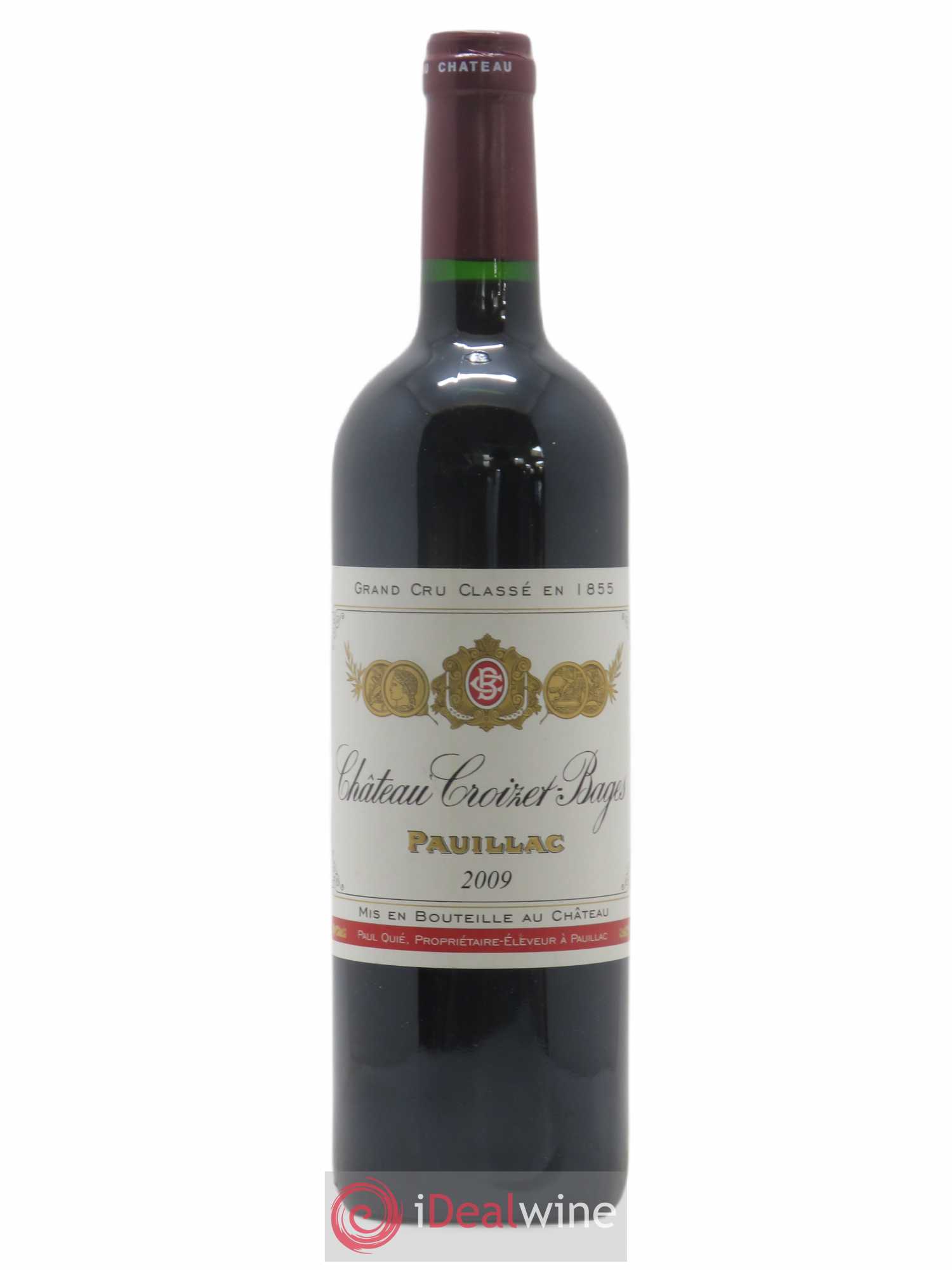 Château Croizet Bages 5ème Grand Cru Classé 2009 - Lot de 1 bouteille - 0