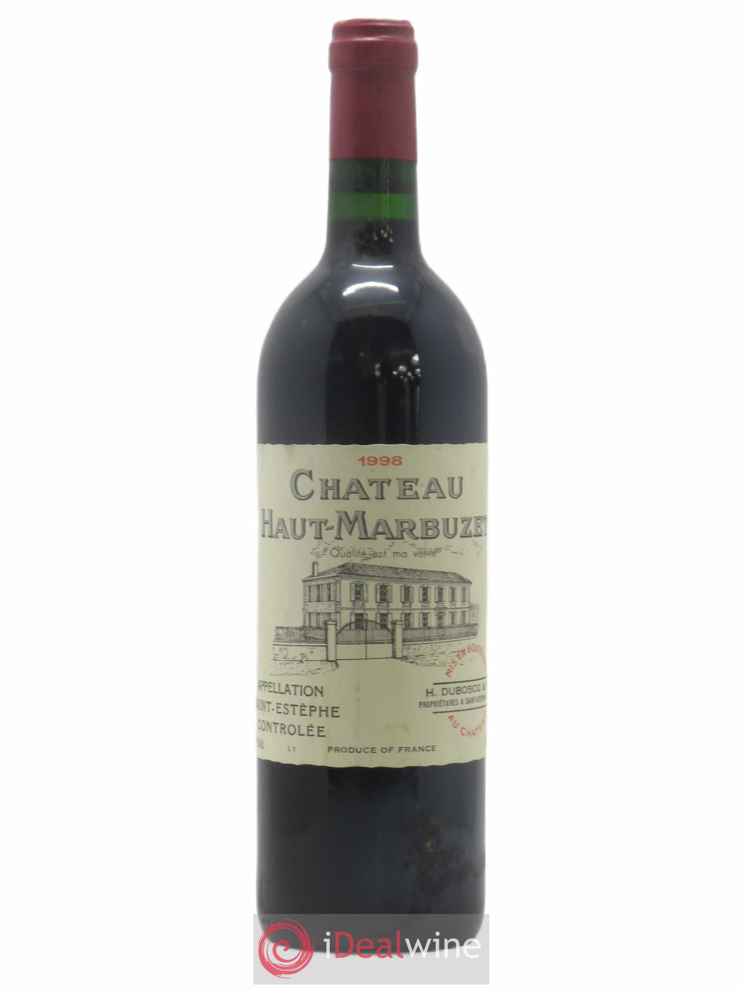Château Haut Marbuzet 1998 - Lot de 1 bouteille - 0