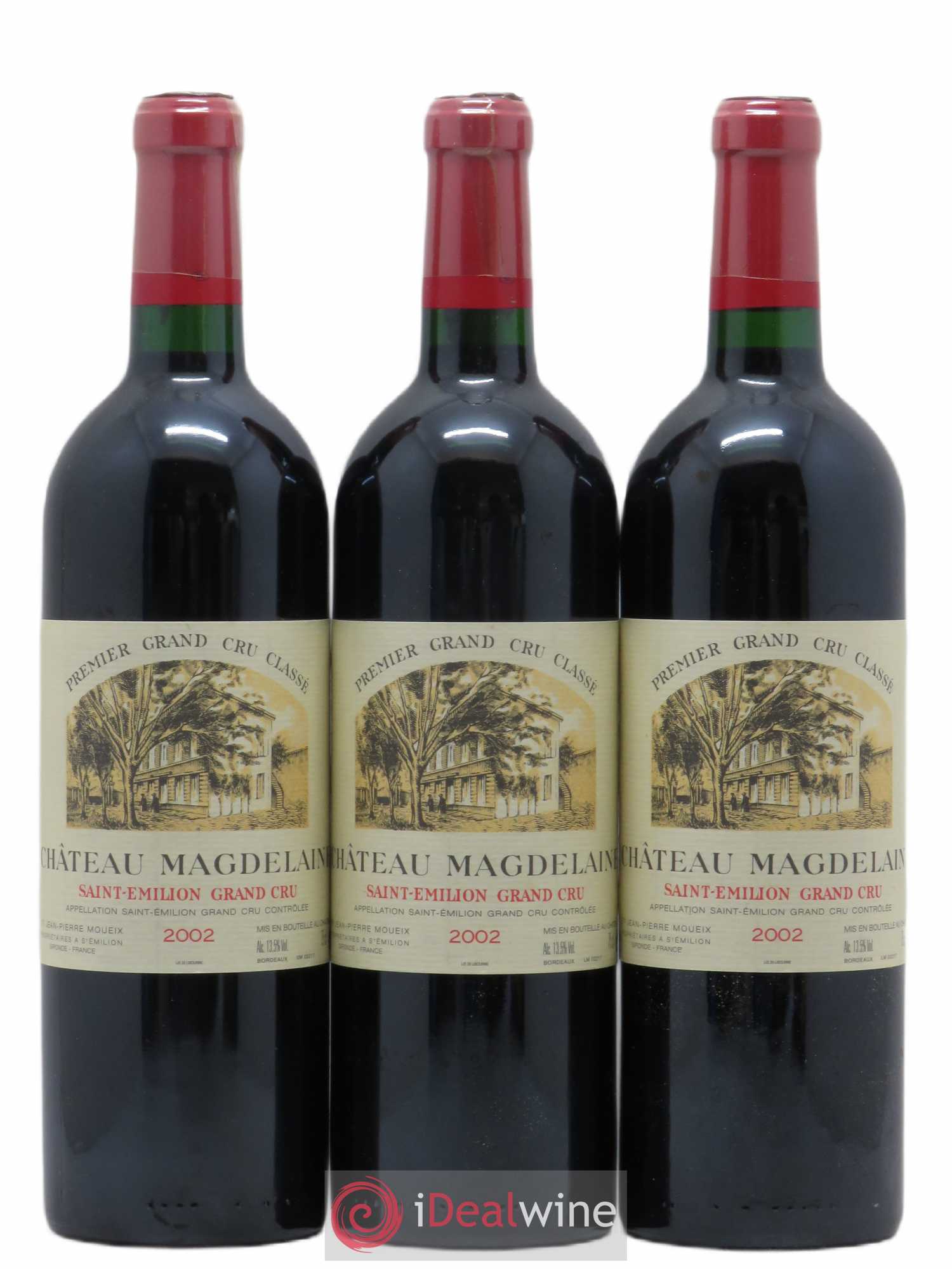 Château Magdelaine 2002 - Lot de 3 bouteilles - 0