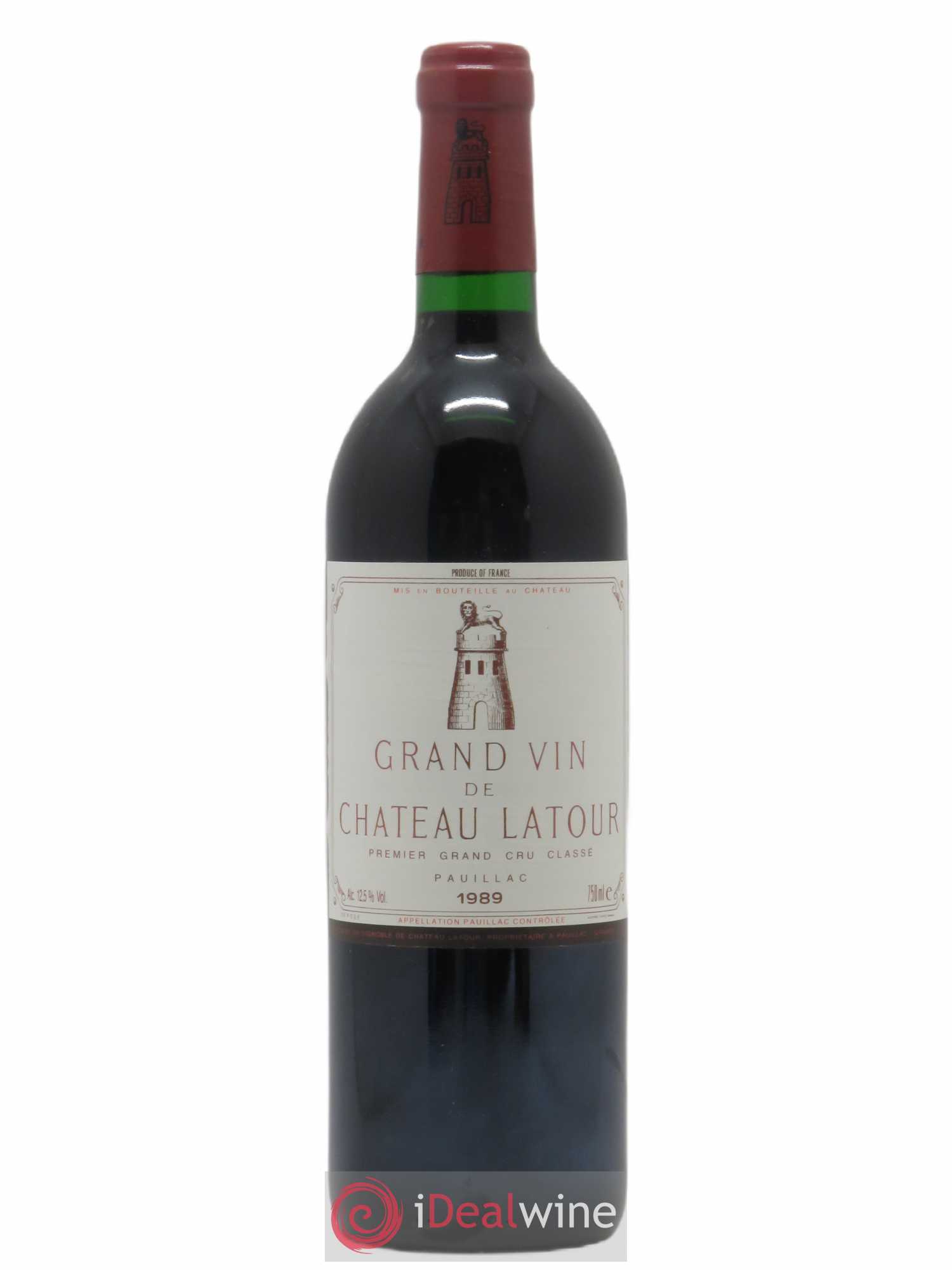 Château Latour 1er Grand Cru Classé 1989 - Lot de 1 bouteille - 0