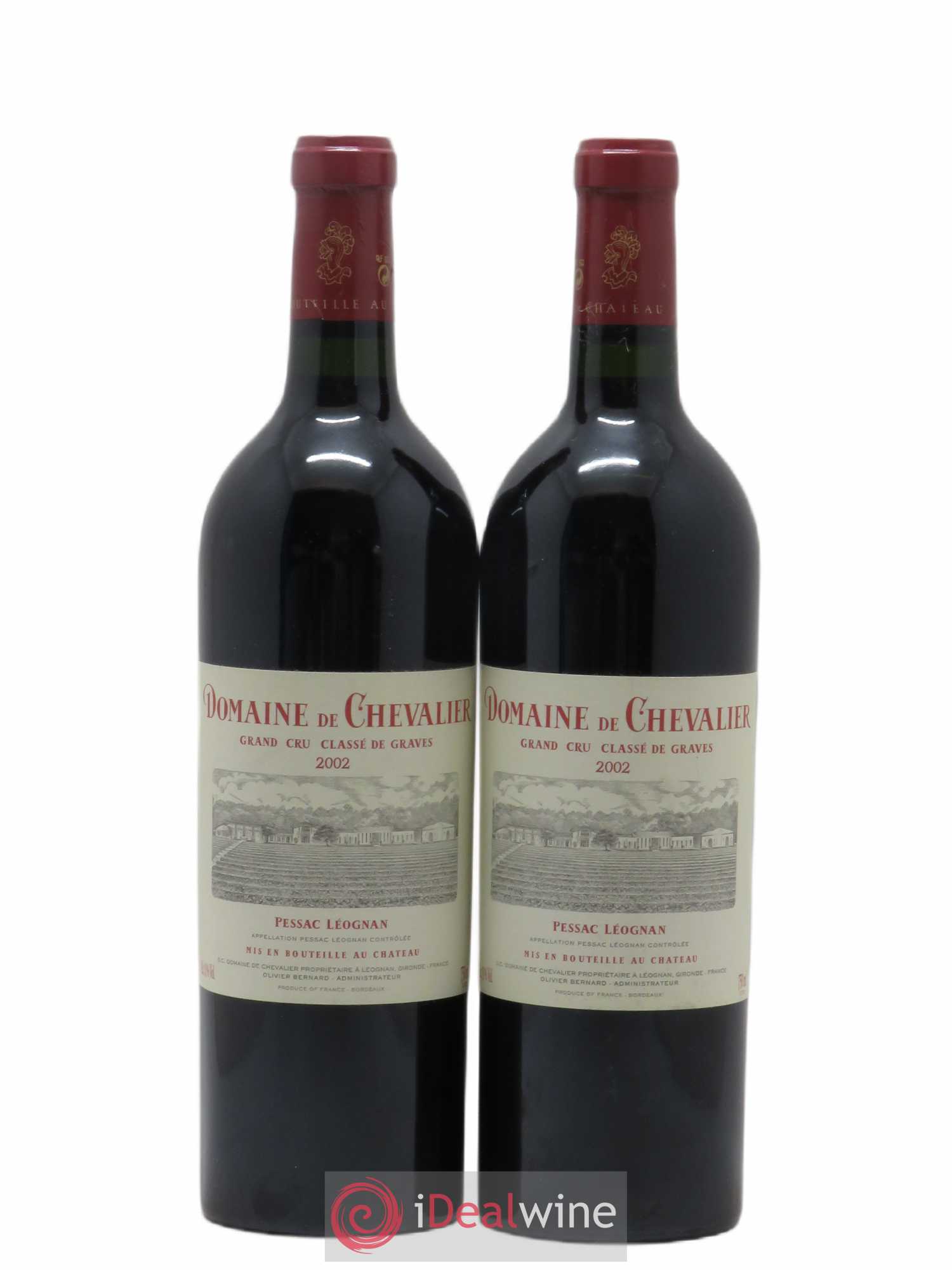 Domaine de Chevalier Cru Classé de Graves 2002 - Lot de 2 bouteilles - 0