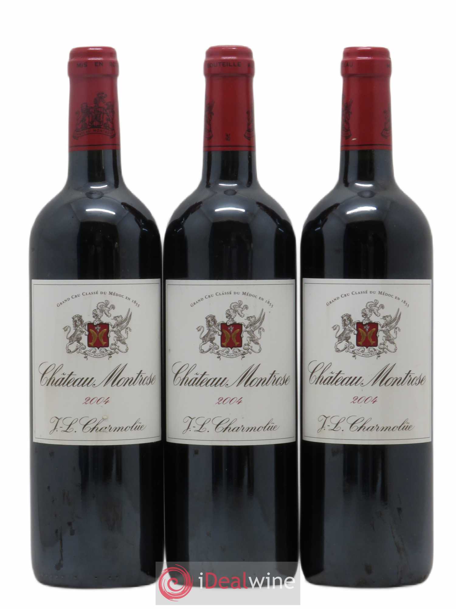 Château Montrose 2ème Grand Cru Classé 2004 - Lot de 3 bouteilles - 0