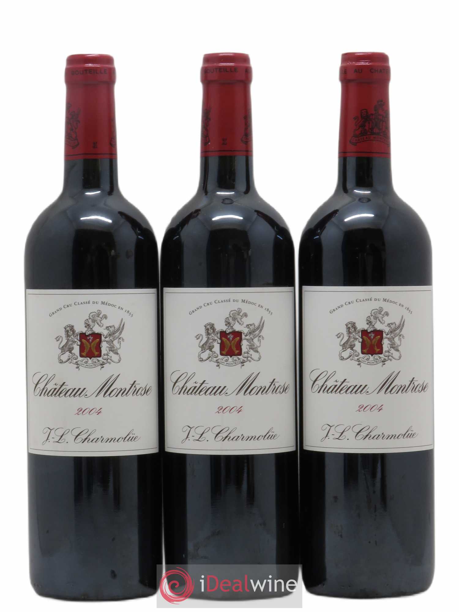 Château Montrose 2ème Grand Cru Classé 2004 - Lot de 3 bouteilles - 0