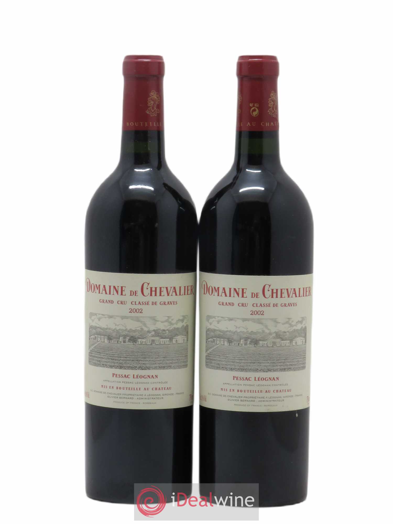 Domaine de Chevalier Cru Classé de Graves (sans prix de réserve) 2002 - Lot de 2 bouteilles - 0