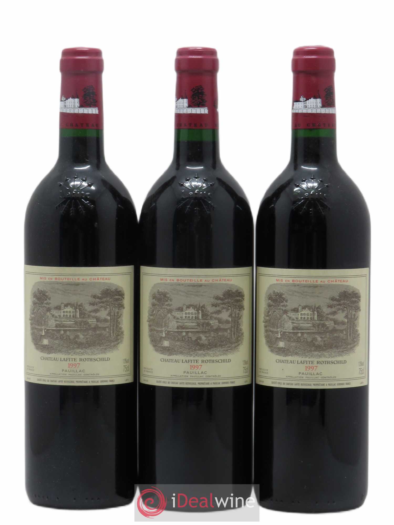 Château Lafite Rothschild 1er Grand Cru Classé 1997 - Lot de 3 bouteilles - 0