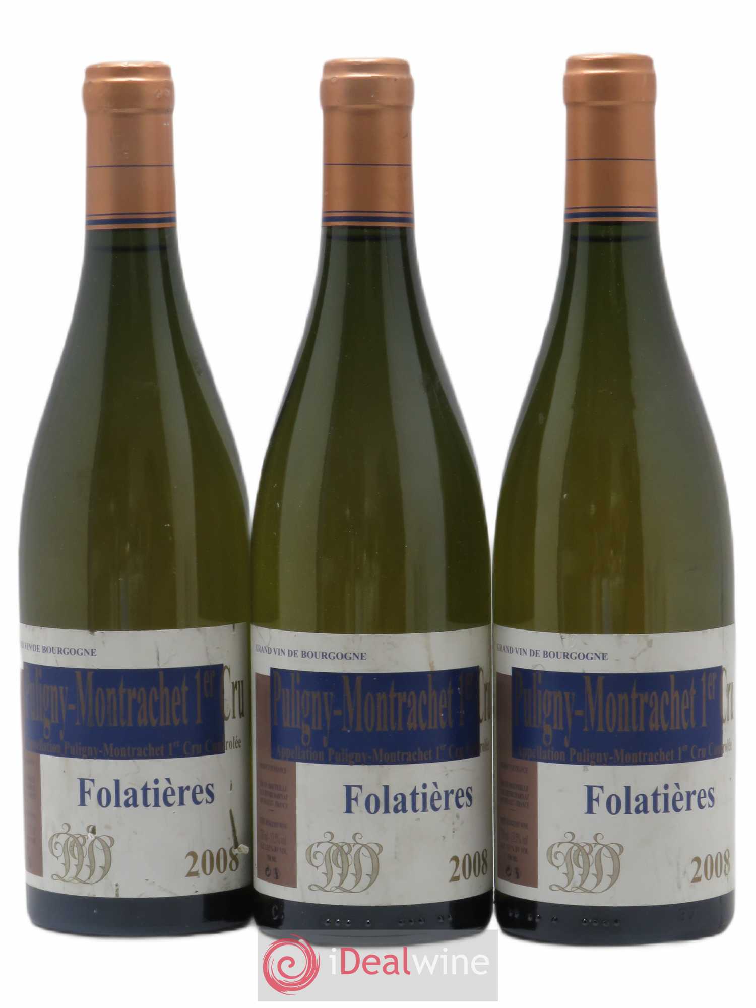 Puligny-Montrachet 1er Cru Folatières Henri Darnat 2008 - Posten von 3 Flaschen - 0