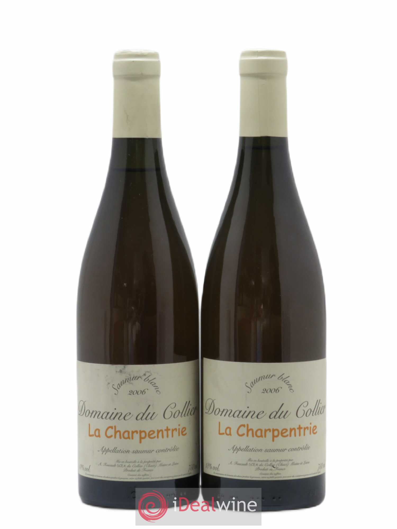 Saumur La Charpentrie Domaine du Collier 2006 - Lot de 2 bouteilles - 0