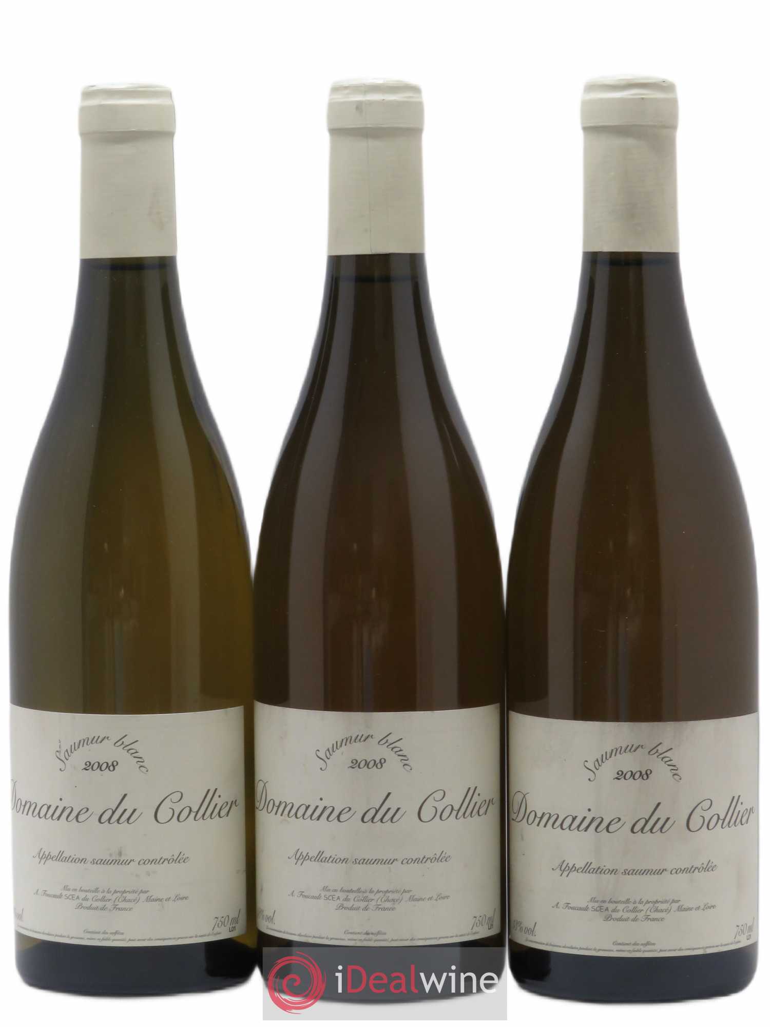 Saumur Domaine du Collier 2008 - Lot de 3 bouteilles - 0