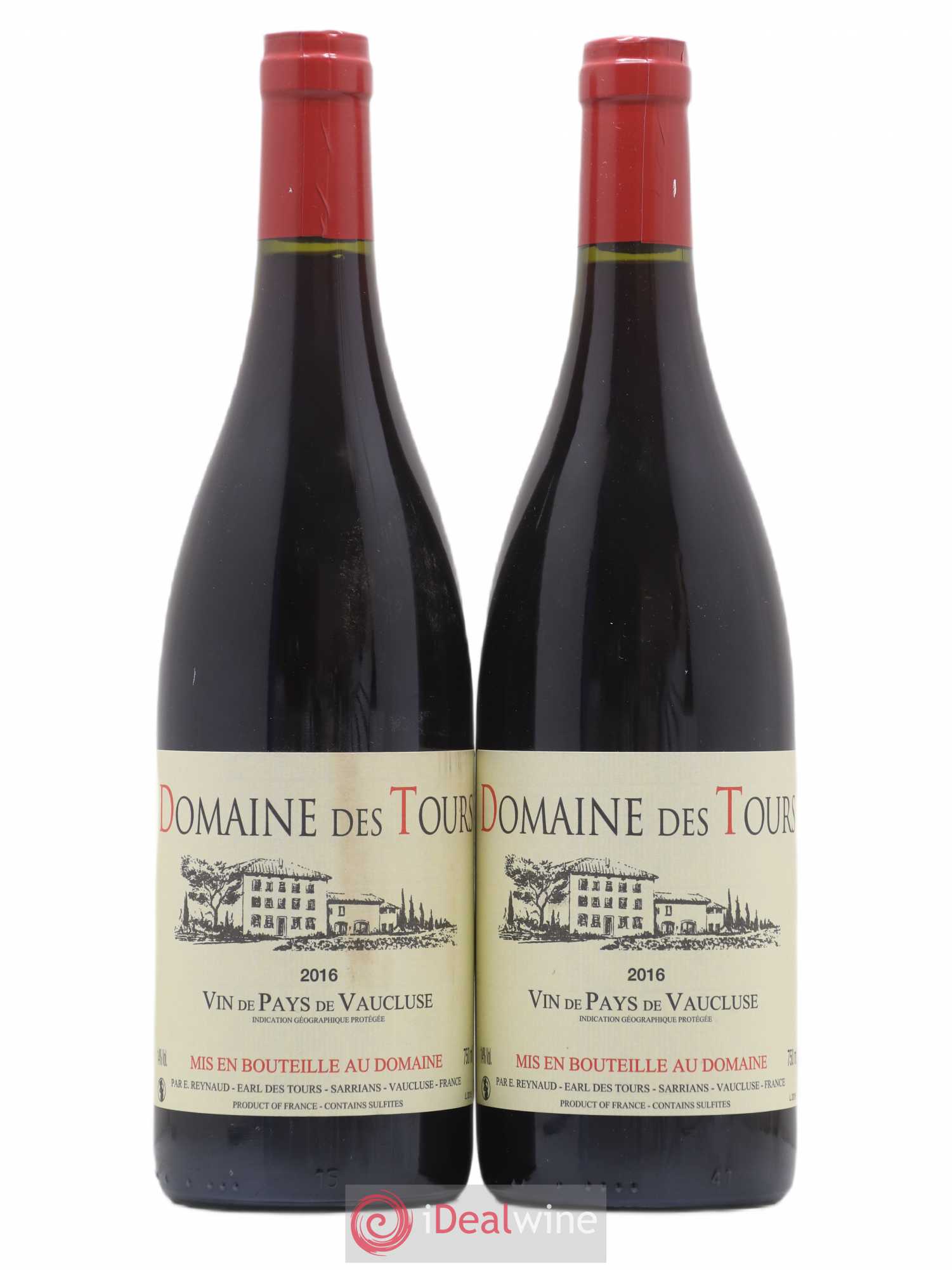 Vaucluse (Vin de Pays de Vaucluse) Domaine des Tours Emmanuel Reynaud 2016 - Lot de 2 bouteilles - 0