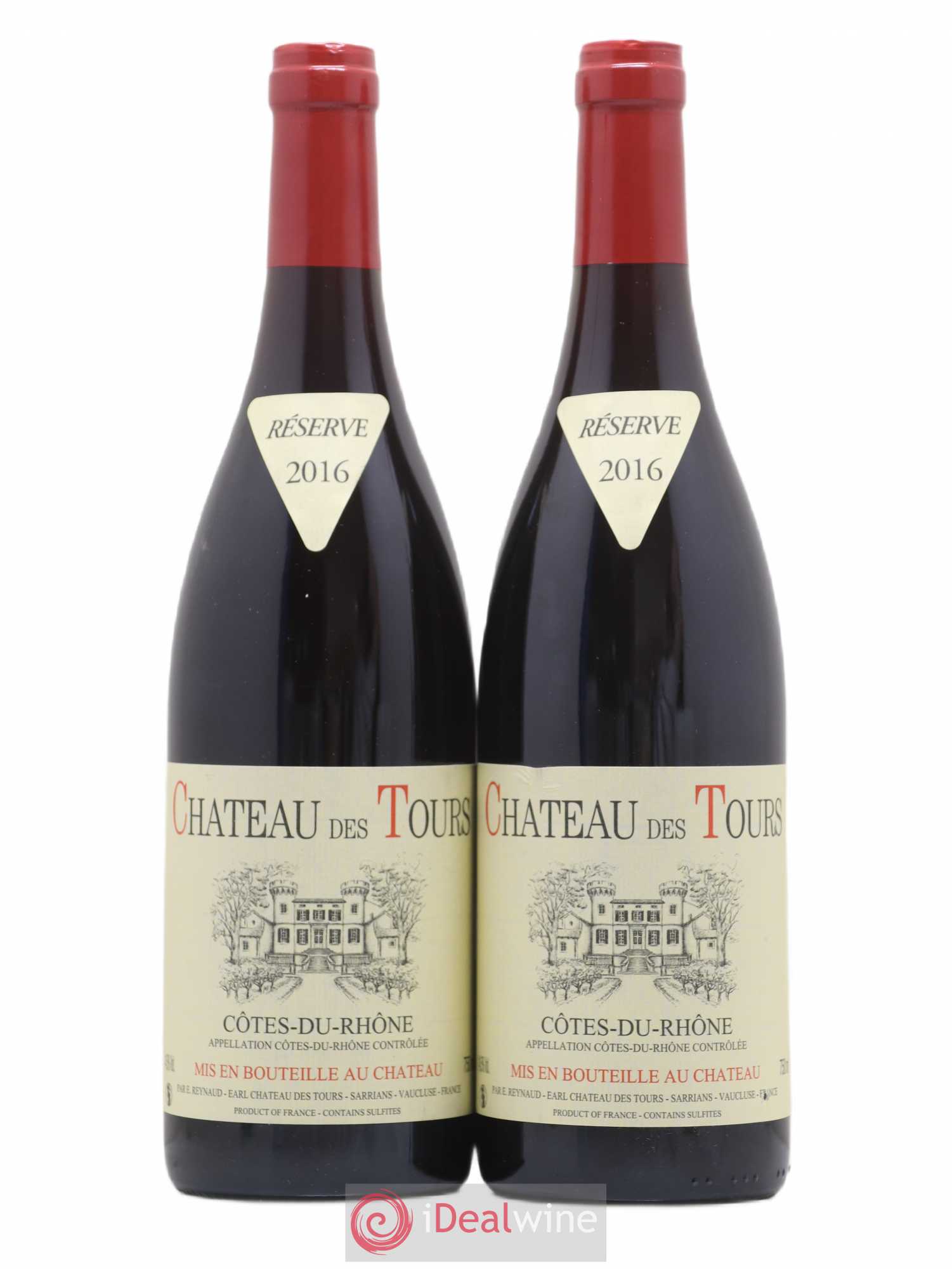 Côtes-du-Rhône Château des Tours Emmanuel Reynaud 2016 - Lot de 2 bouteilles - 0