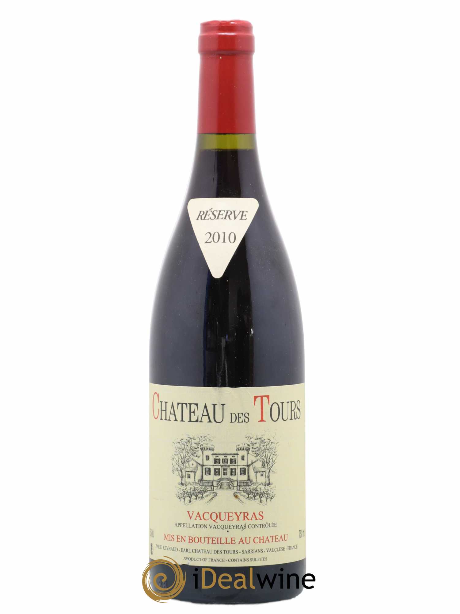 Vacqueyras Château des Tours Emmanuel Reynaud 2010 - Lot de 1 bouteille - 0