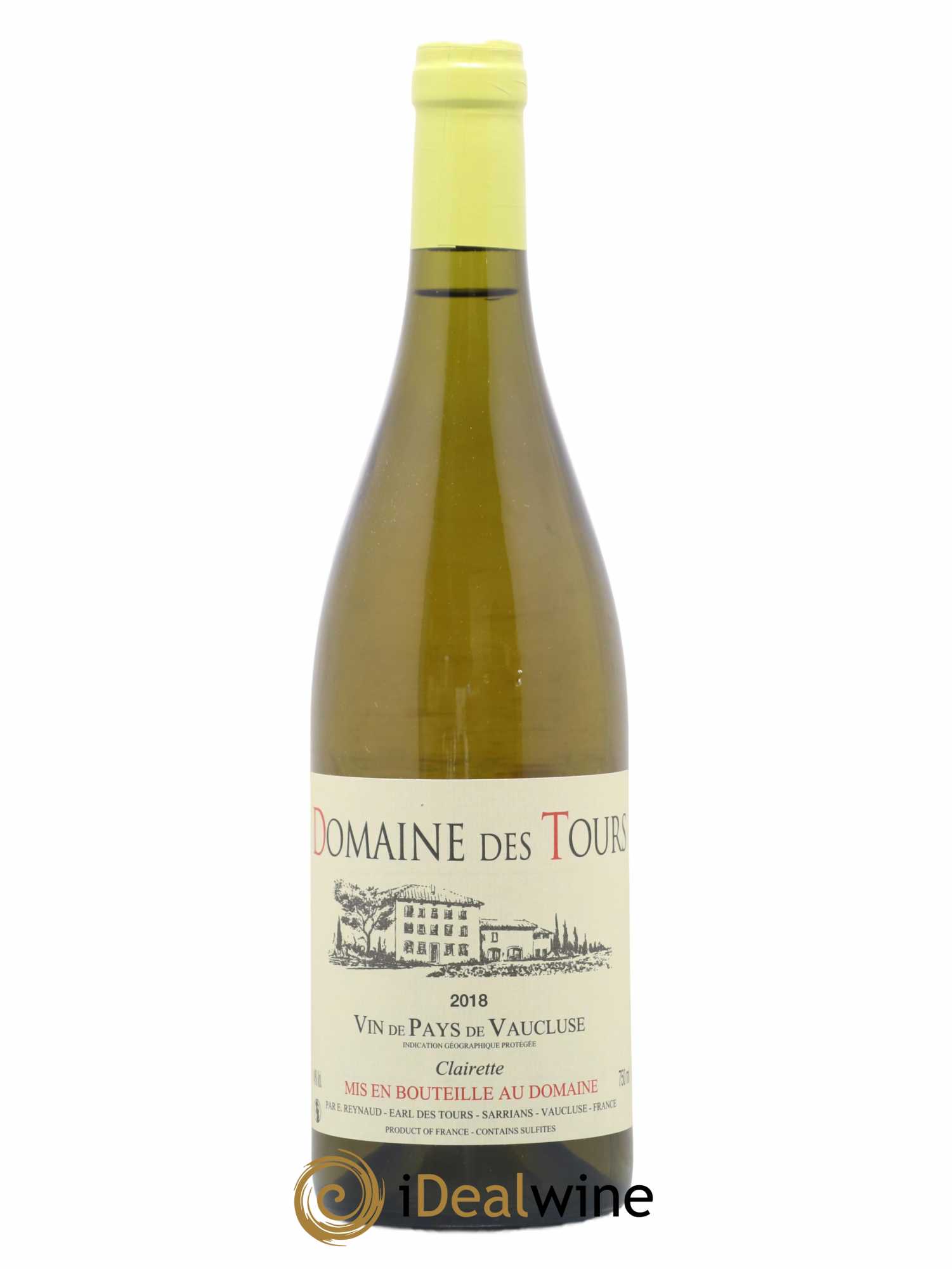 Vaucluse (Vin de Pays de Vaucluse) Domaine des Tours Emmanuel Reynaud Clairette 2018 - Lot de 1 bouteille - 0