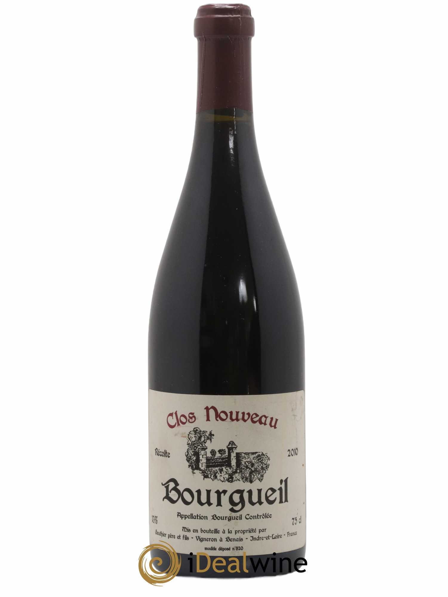 Bourgueil Clos Nouveau Domaine du Bel Air 2010 - Lot de 1 bouteille - 0