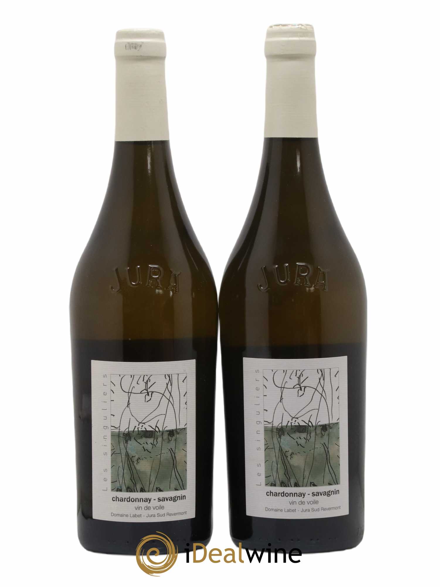 Côtes du Jura Vin de Voile Chardonnay-Savagnin cuvée de garde Romain - Julien - Charline Labet 2019 - Lot de 2 bouteilles - 0