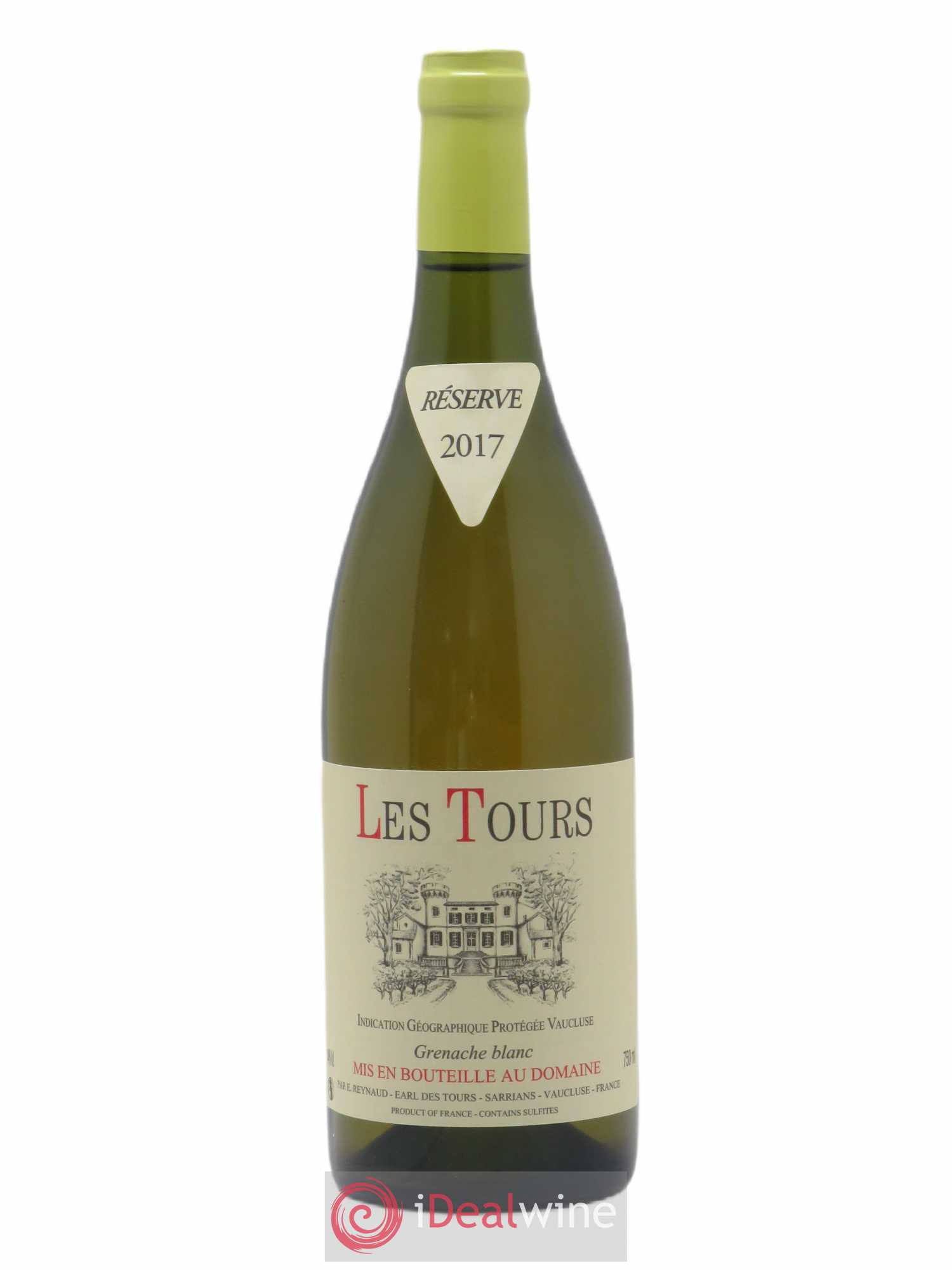 Vaucluse (Vin de Pays de Vaucluse) Les Tours Grenache Blanc Emmanuel Reynaud (sans prix de réserve) 2017 - Lot de 1 bouteille - 0
