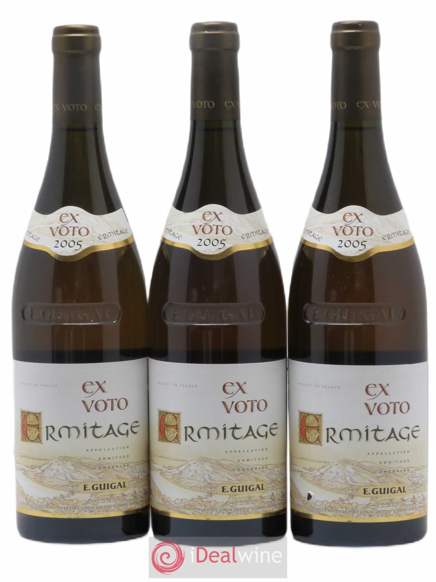 Ermitage Ex Voto Guigal 2005 - Lot de 3 bouteilles - 0