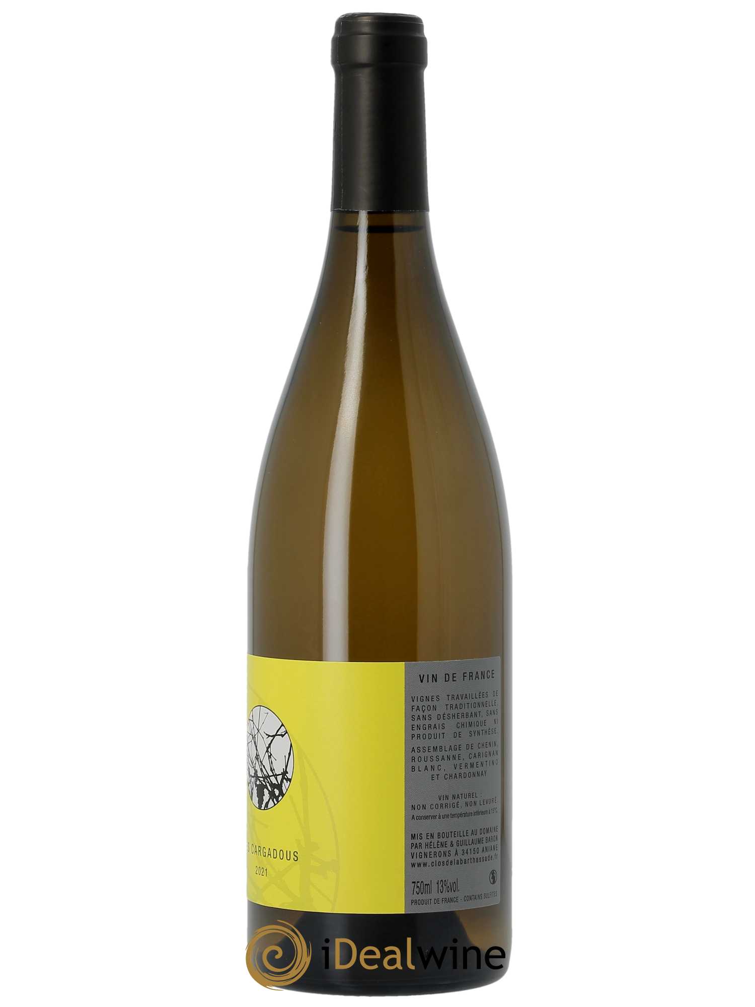 IGP Pays d'Hérault Les Cargadous Le Clos de la Barthassade 2021 - Lot of 1 bottle - 1