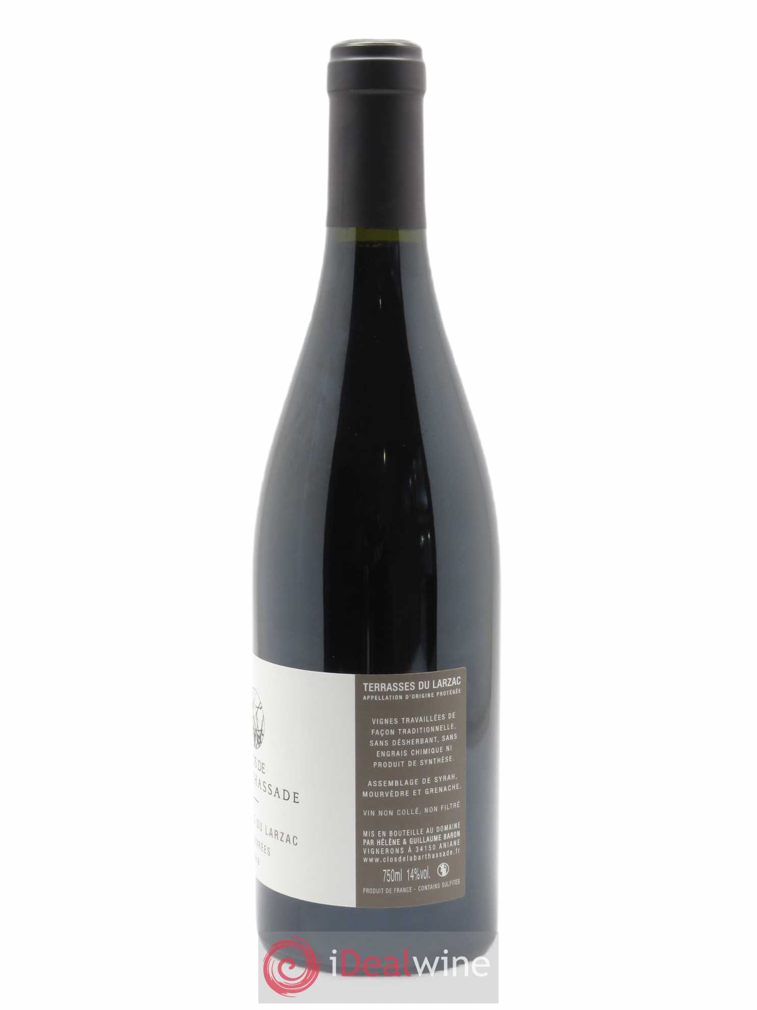 Terrasses du Larzac Les Ouvrées Le Clos de la Barthassade 2019 - Lot de 1 bouteille - 1