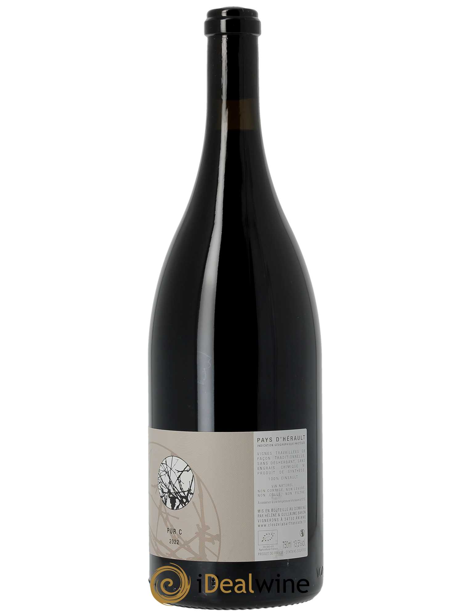 IGP Pays d'Hérault Pur C Le Clos de la Barthassade 2022 - Lot of 1 magnum - 1