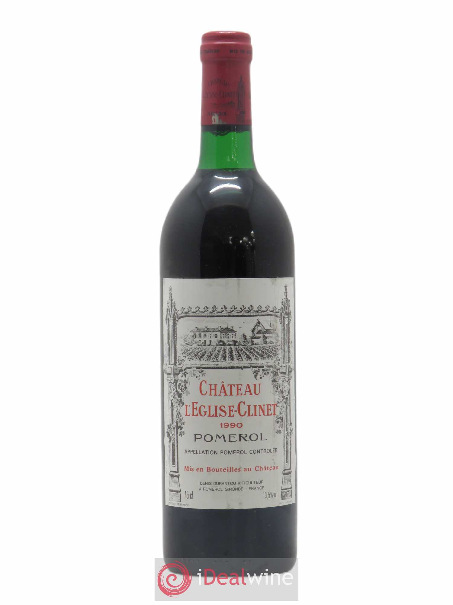 Château l' Église Clinet 1990 - Lot de 1 bouteille - 0