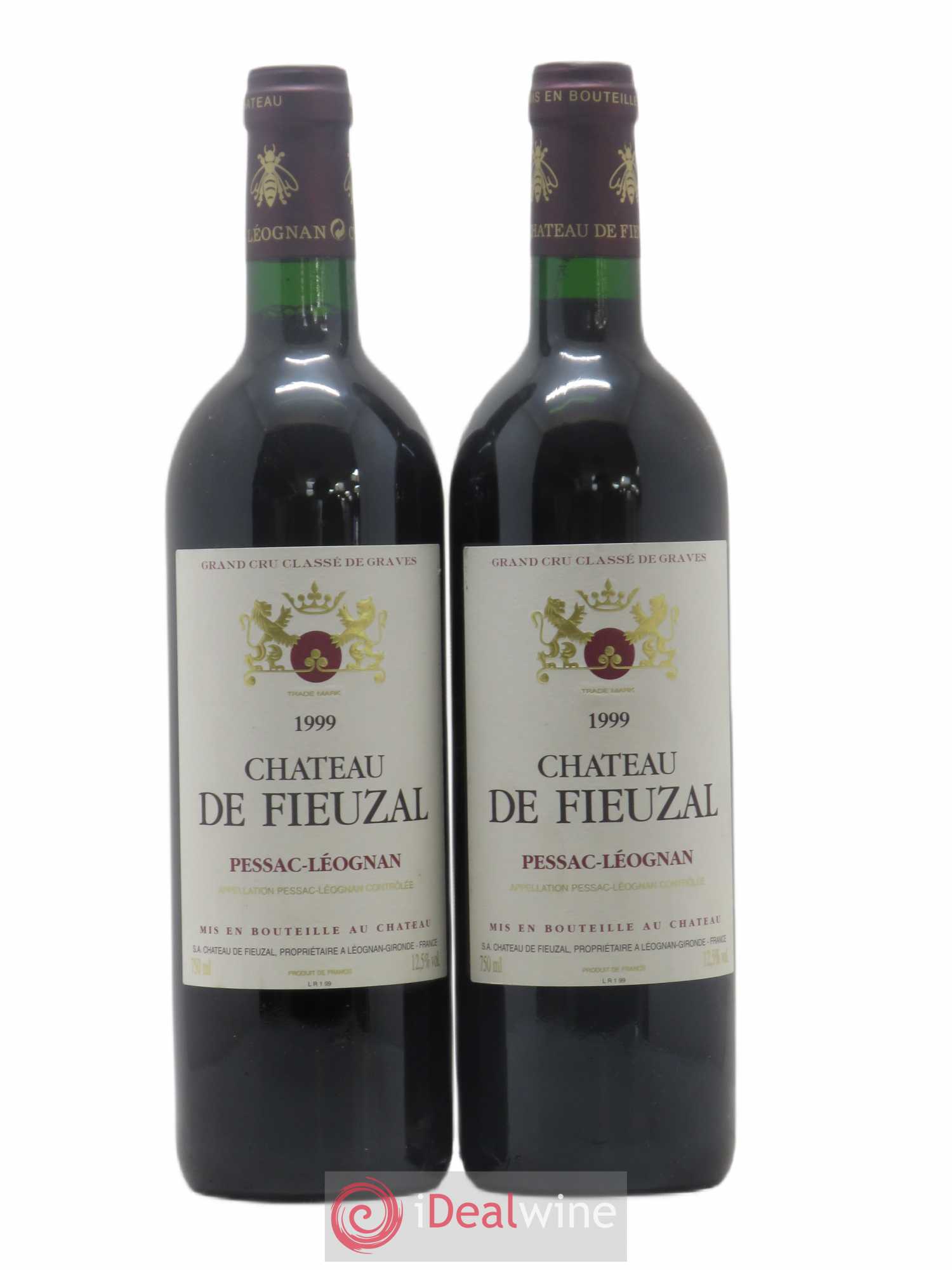 Château de Fieuzal Cru Classé de Graves 1999 - Lot de 2 bouteilles - 0