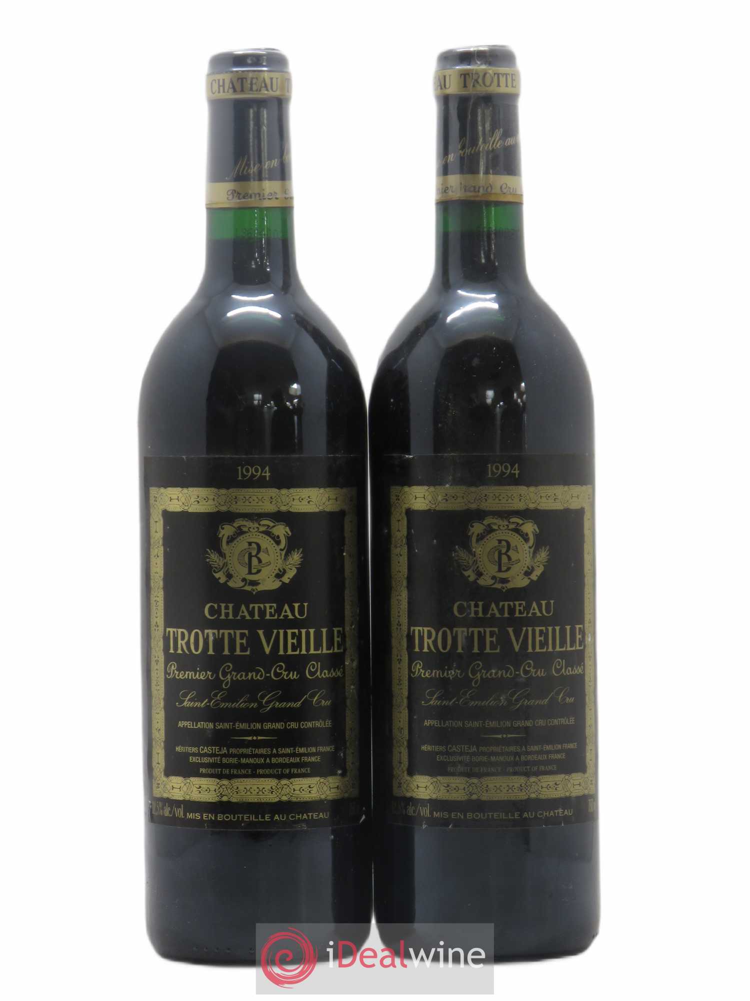 Château Trotte Vieille 1er Grand Cru Classé B 1994 - Lot de 2 bouteilles - 0