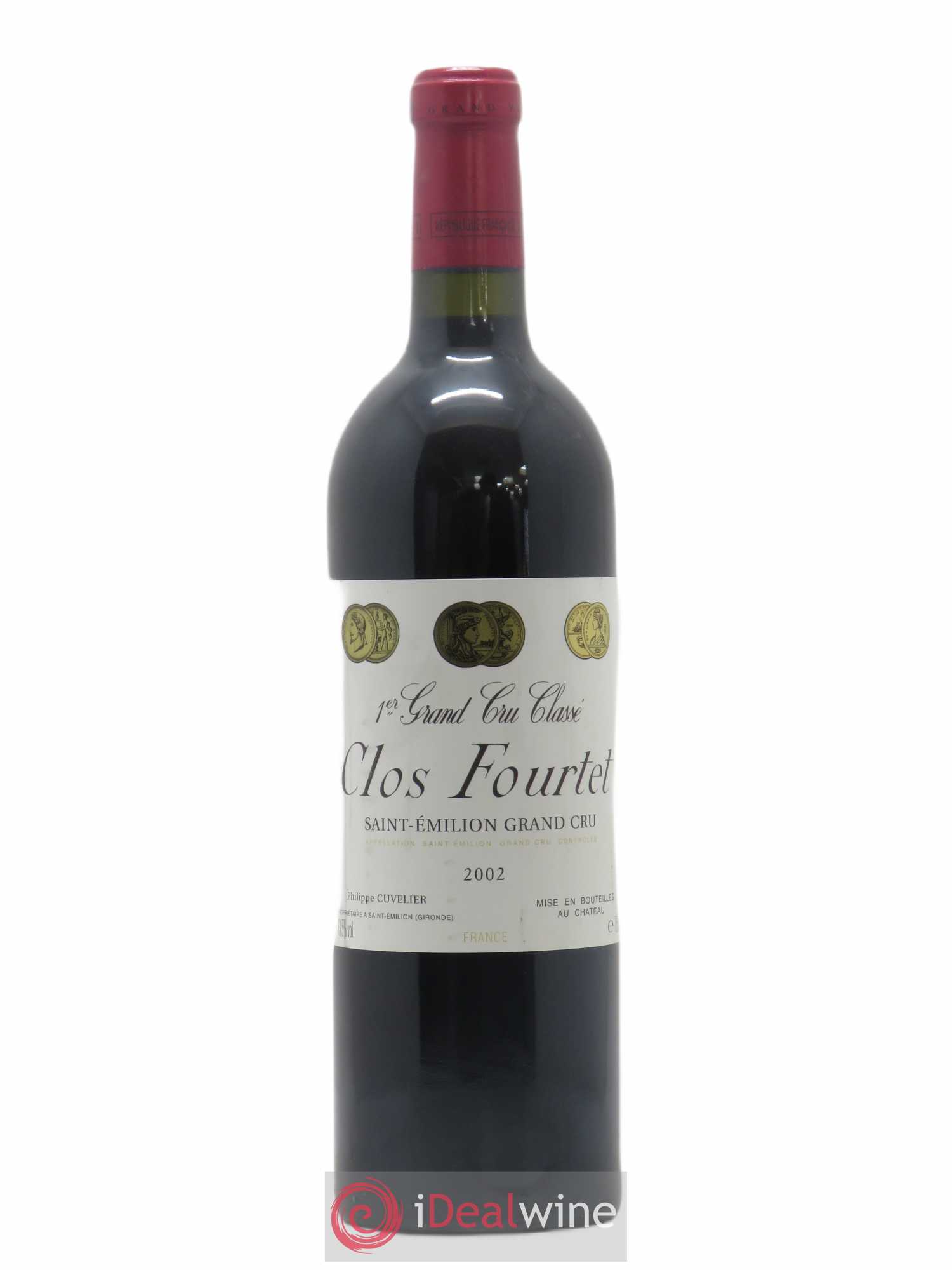 Clos Fourtet 1er Grand Cru Classé B 2002 - Lot de 1 bouteille - 0