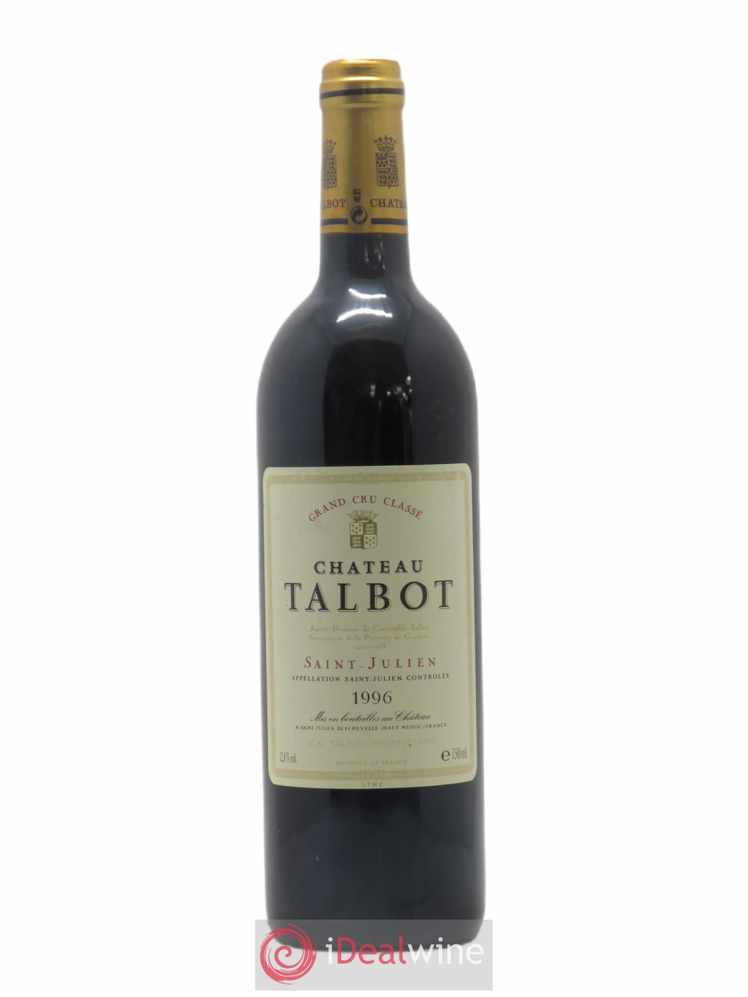 Château Talbot 4ème Grand Cru Classé 1996 - Lot de 1 bouteille - 0