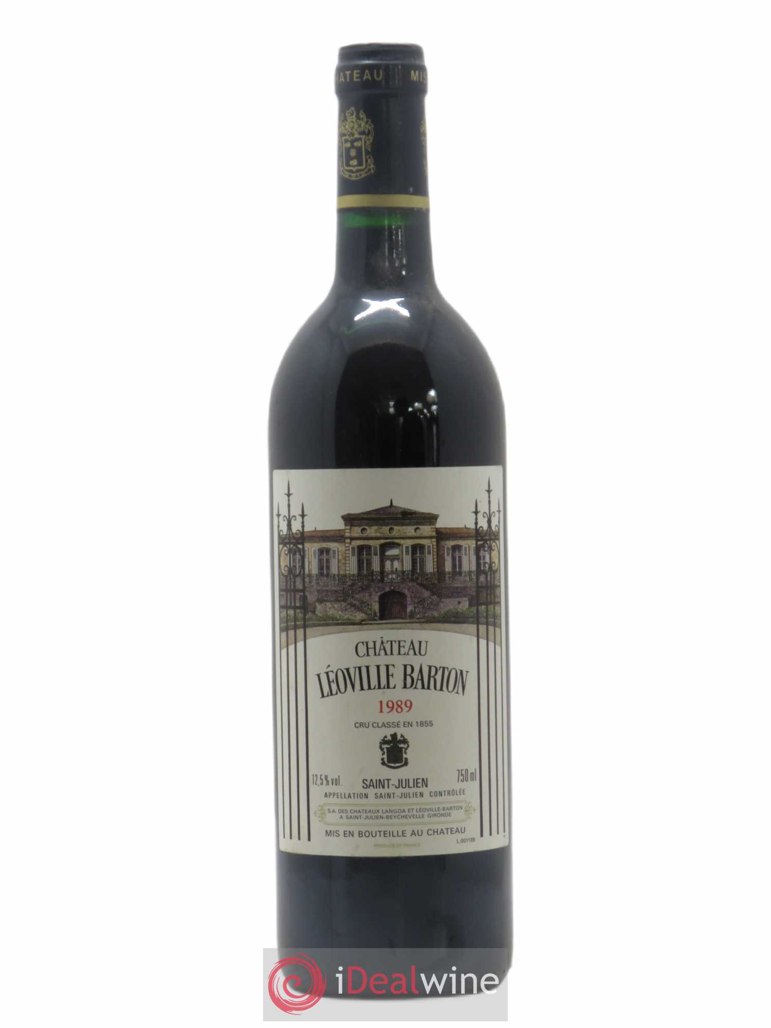 Château Léoville Barton 2ème Grand Cru Classé 1989 - Lot de 1 bouteille - 0