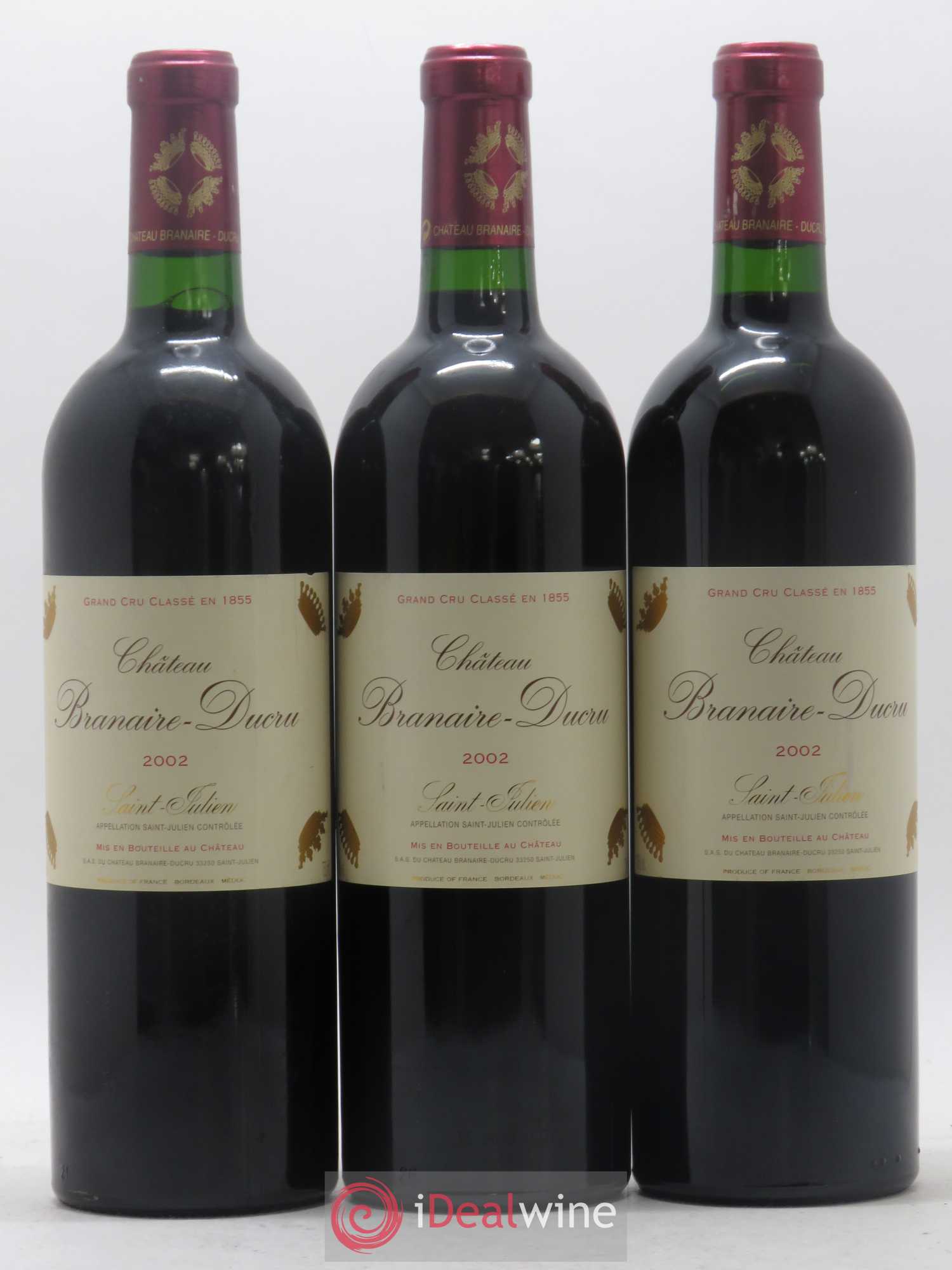 Château Branaire Ducru 4ème Grand Cru Classé 2002 - Lot de 6 bouteilles - 2