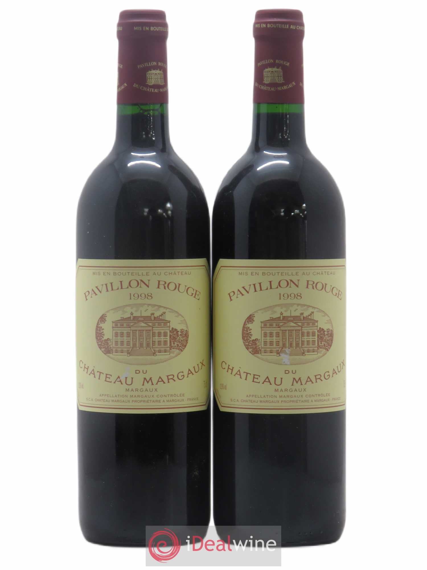 Pavillon Rouge du Château Margaux Second Vin 1998 - Lot de 2 bouteilles - 0