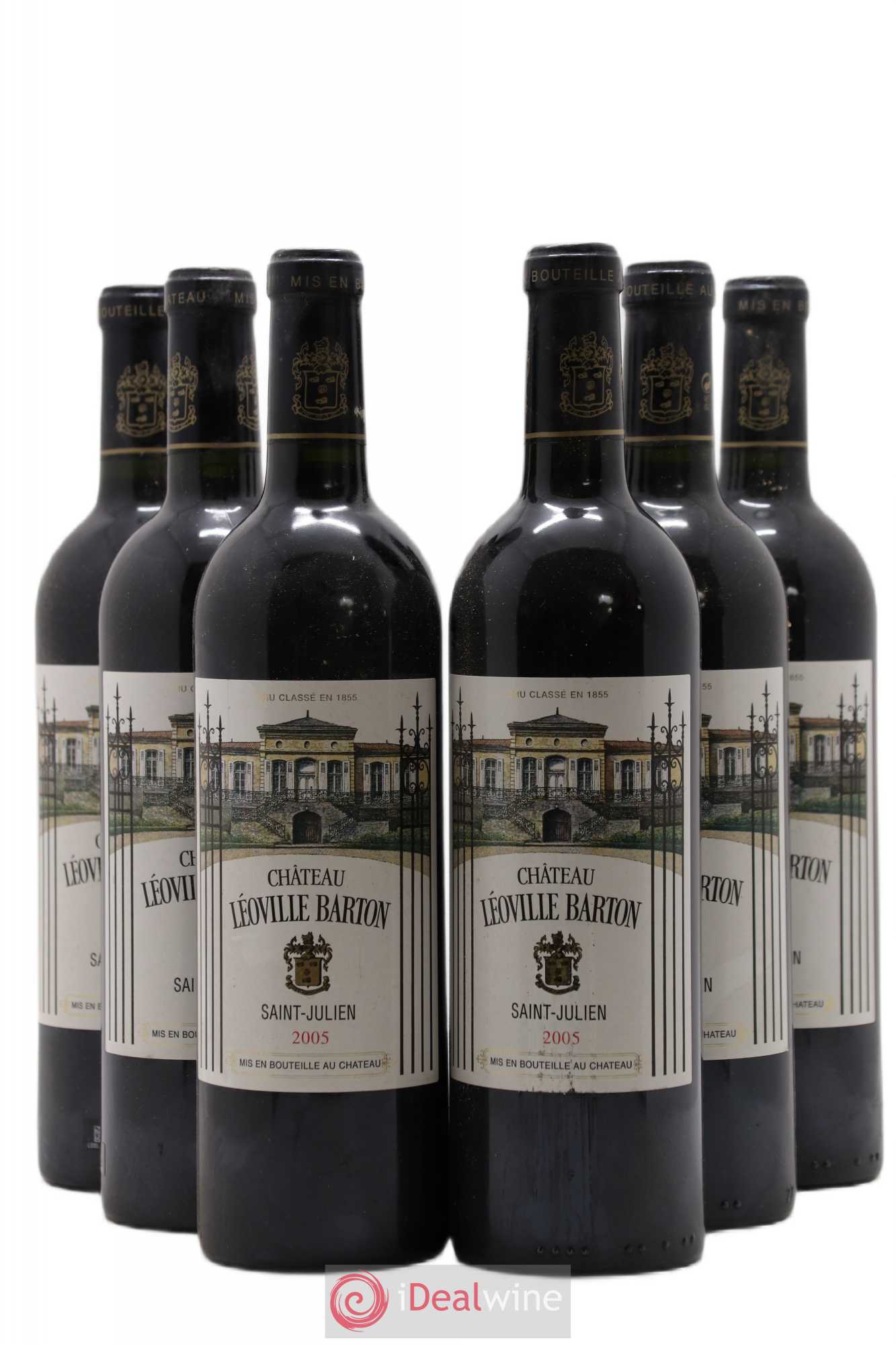 Château Léoville Barton 2ème Grand Cru Classé 2005 - Lot de 6 bouteilles - 0