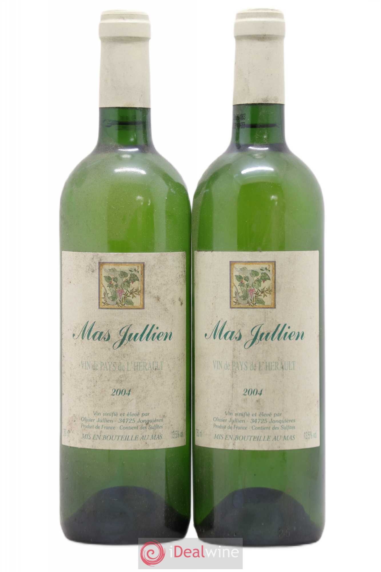 Pays d'Hérault Mas Jullien Olivier Jullien 2004 - Lot de 2 bouteilles - 0