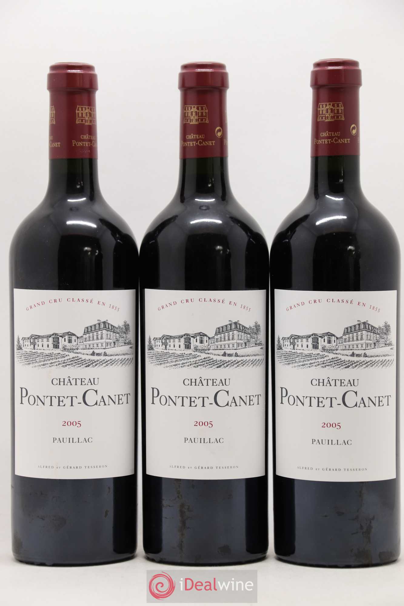 Château Pontet Canet 5ème Grand Cru Classé 2005 - Lot de 12 bouteilles - 1
