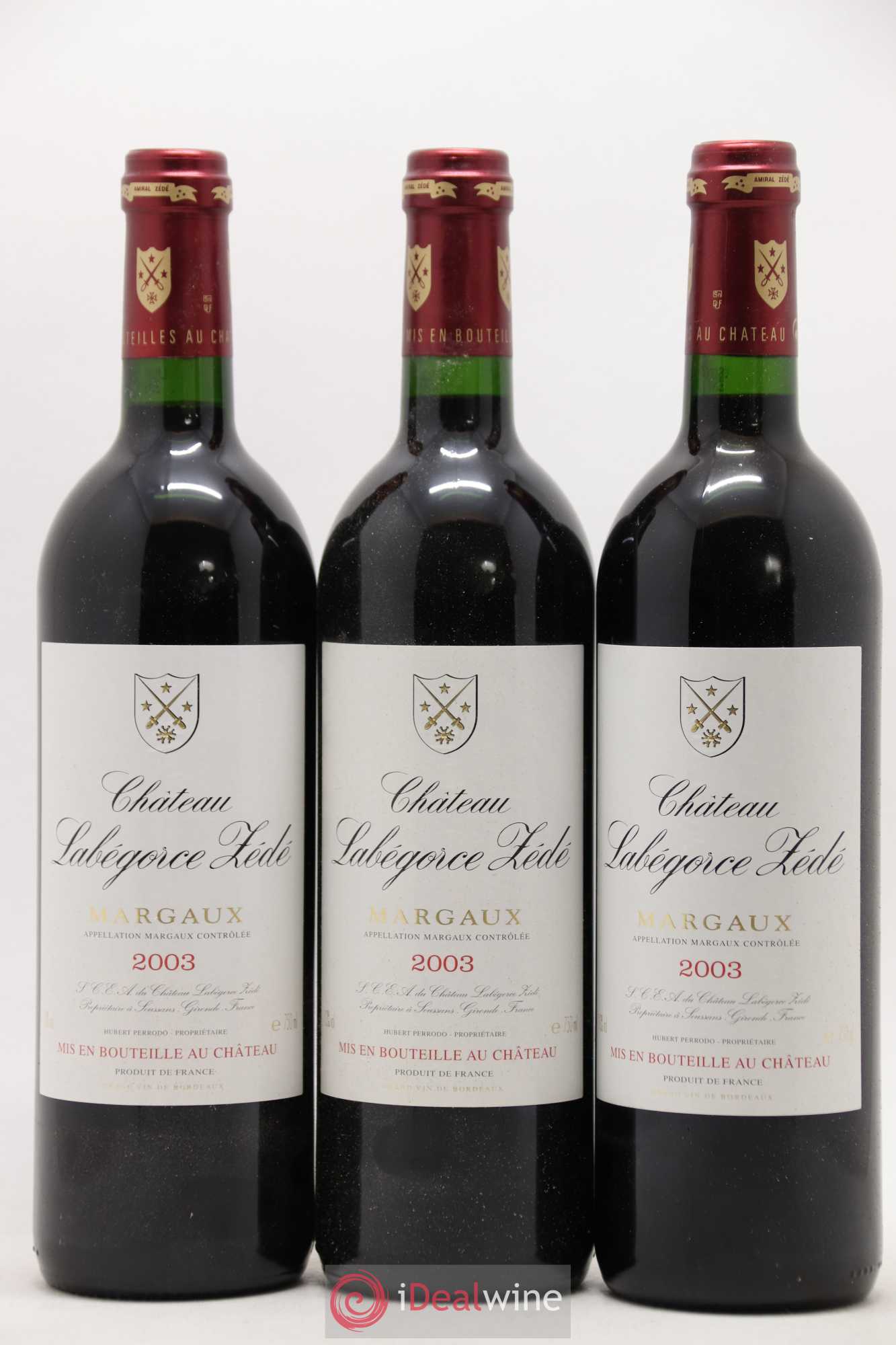 Château Labegorce Zédé Cru Bourgeois 2003 - Lot de 12 bouteilles - 1