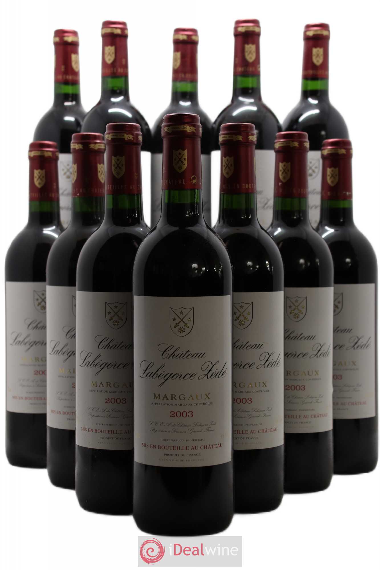 Château Labegorce Zédé Cru Bourgeois 2003 - Lot de 12 bouteilles - 0
