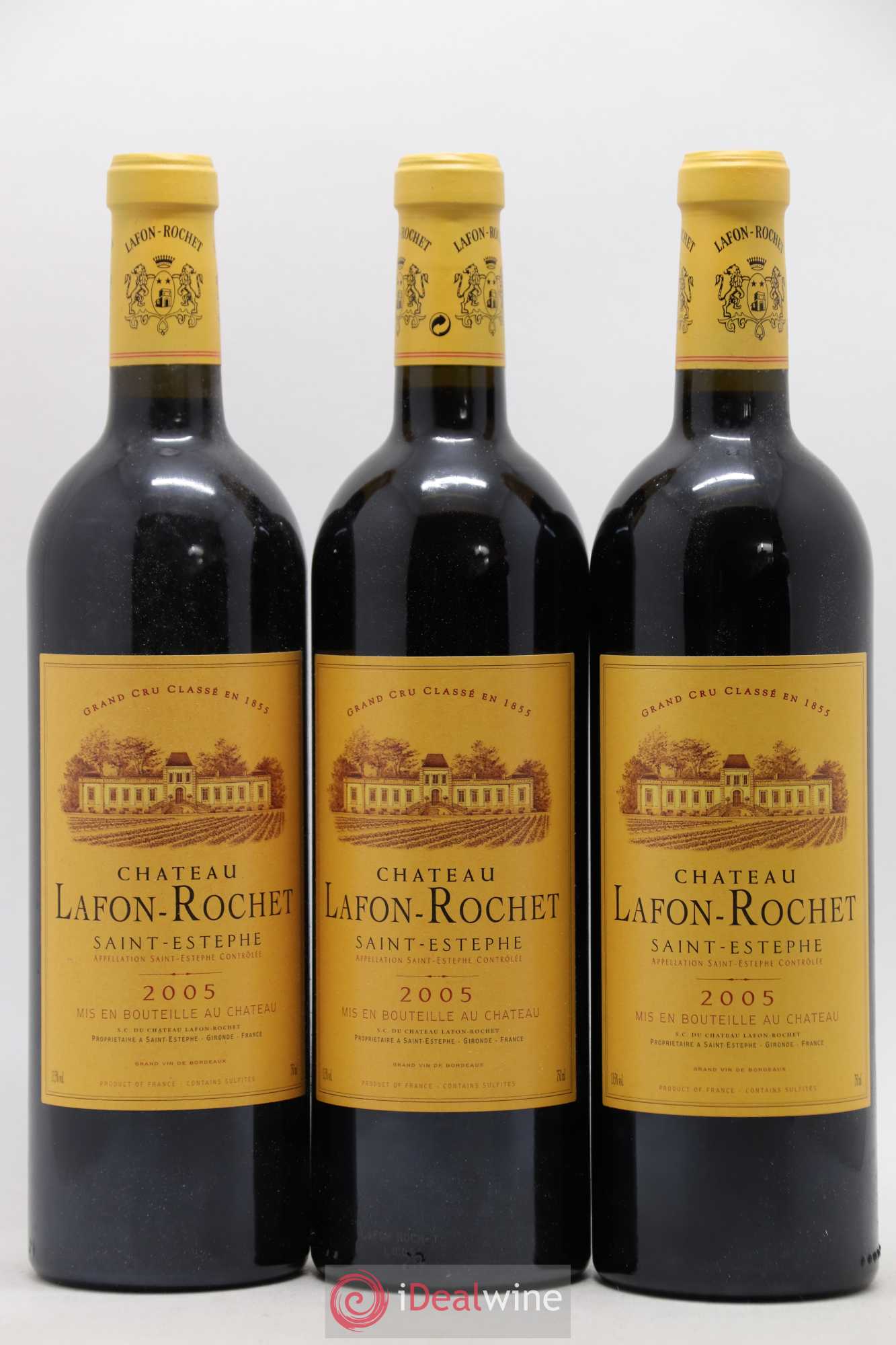 Château Lafon Rochet 4ème Grand Cru Classé 2005 - Lot de 6 bouteilles - 1