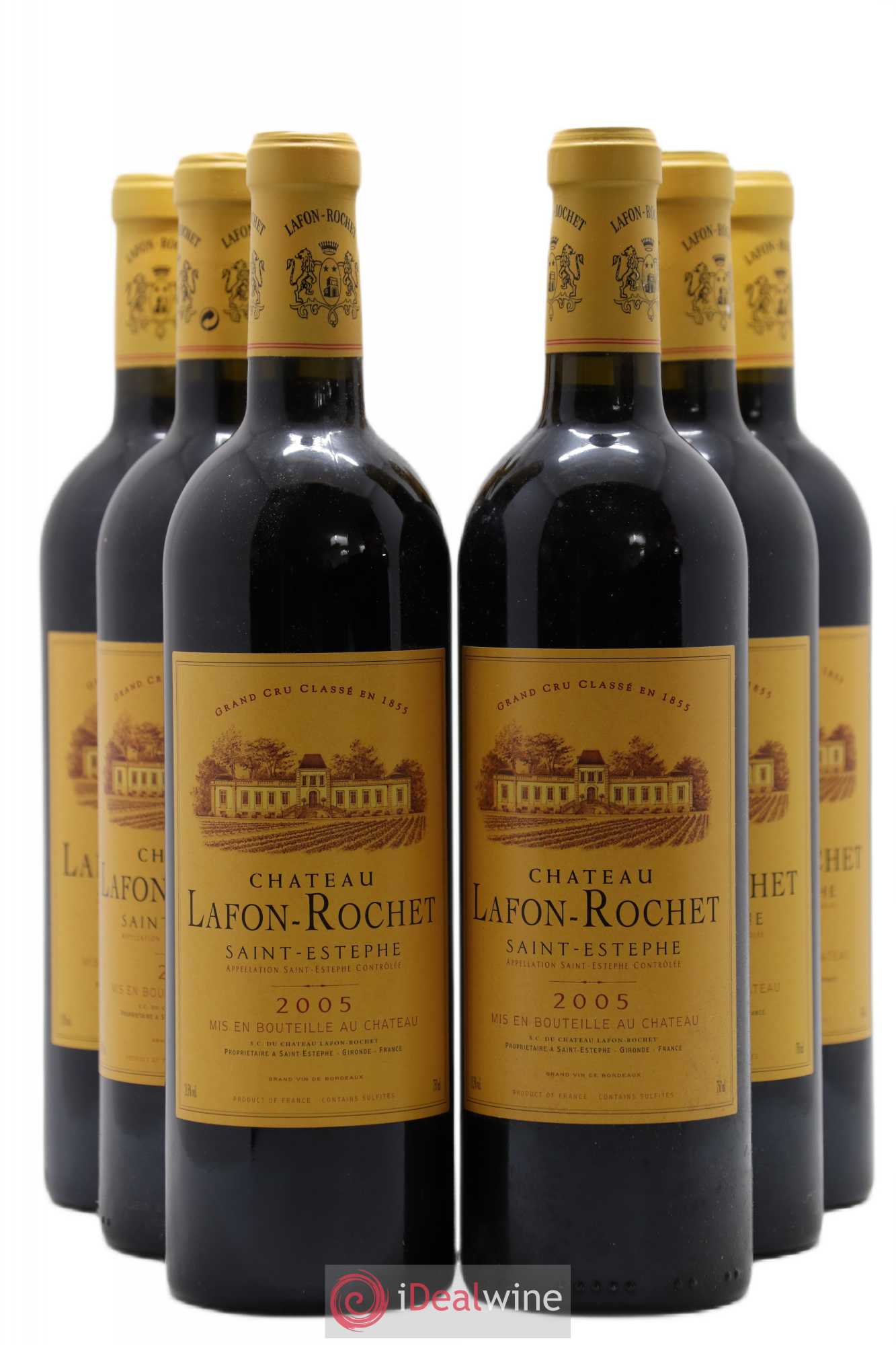 Château Lafon Rochet 4ème Grand Cru Classé 2005 - Lot de 6 bouteilles - 0