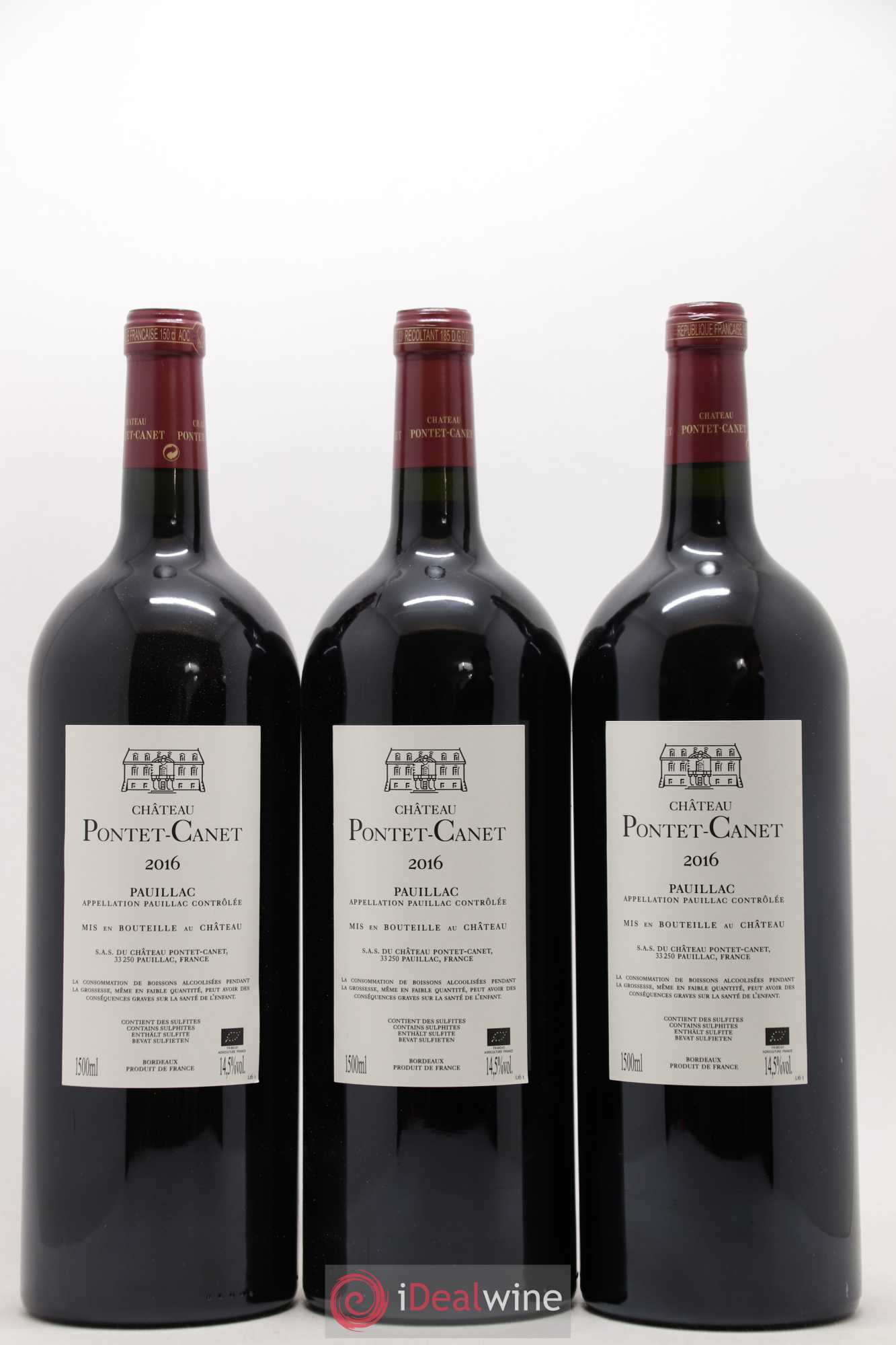 Château Pontet Canet 5ème Grand Cru Classé 2016 - Posten von 3 Magnum - 1