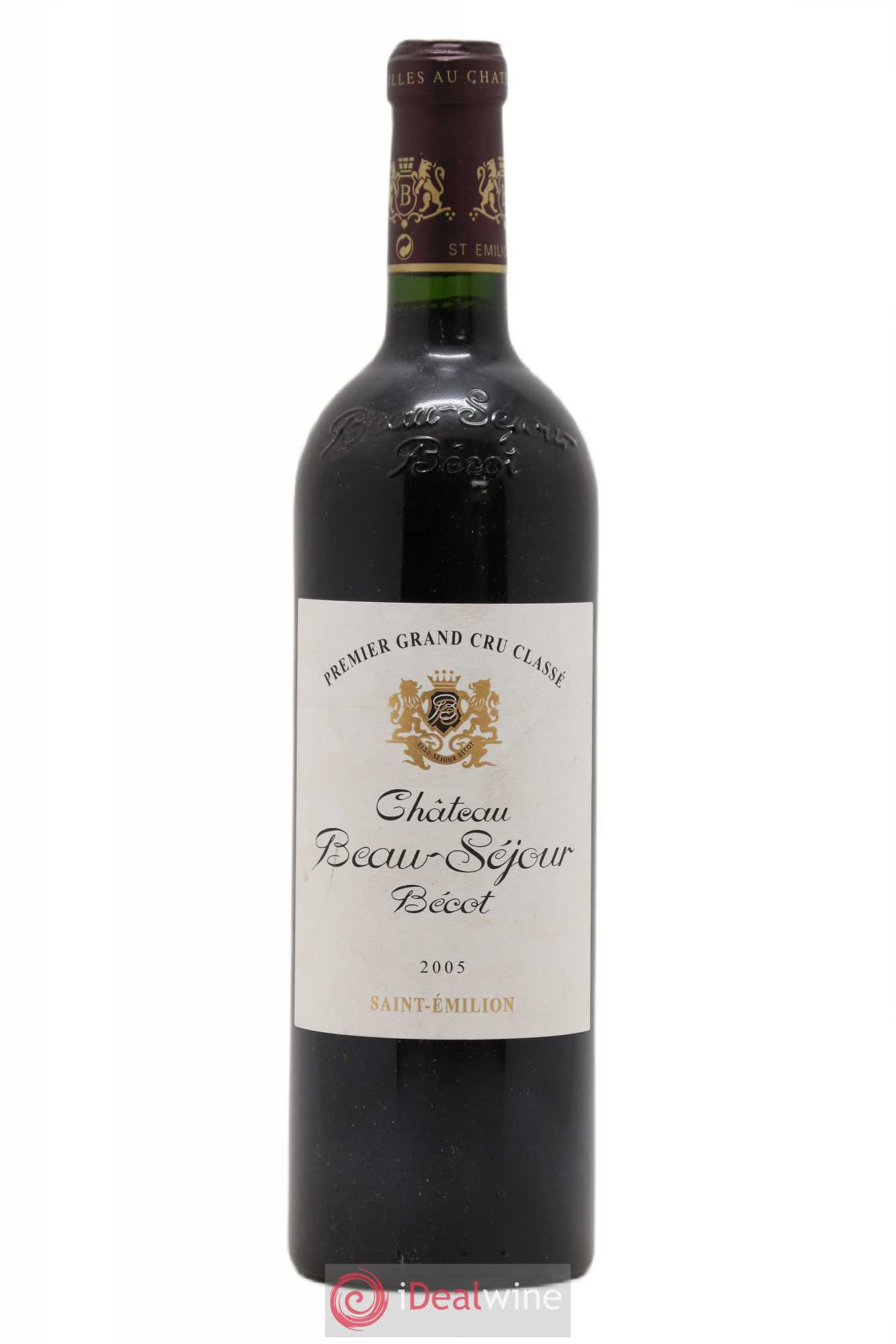 Château Beau-Séjour Bécot 1er Grand Cru Classé B 2005 - Lot de 1 bouteille - 0