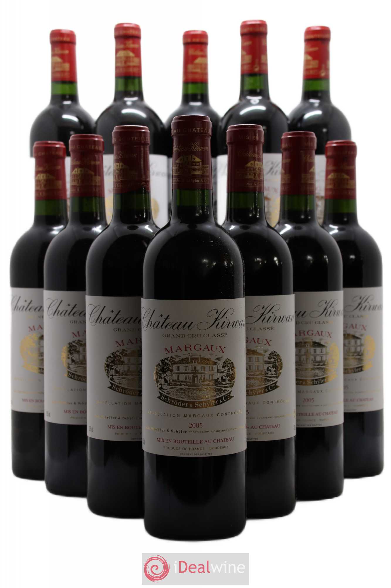 Château Kirwan 3ème Grand Cru Classé 2005 - Lot de 12 bouteilles - 0