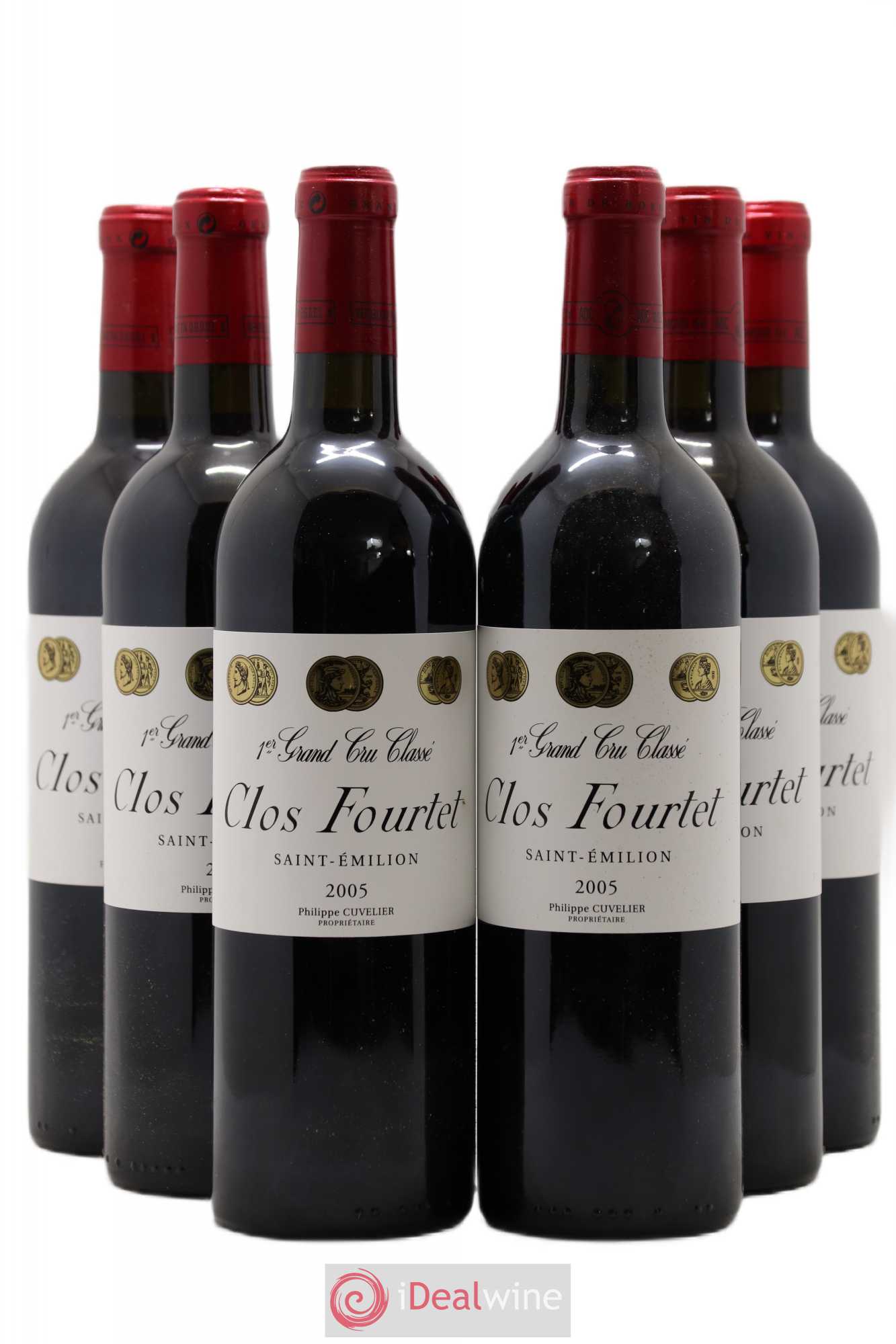 Clos Fourtet 1er Grand Cru Classé B 2005 - Lot de 6 bouteilles - 0