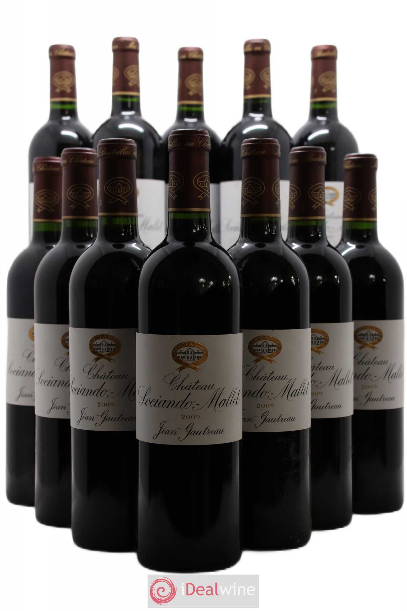 Château Sociando Mallet 2009 - Lot de 12 bouteilles - 0
