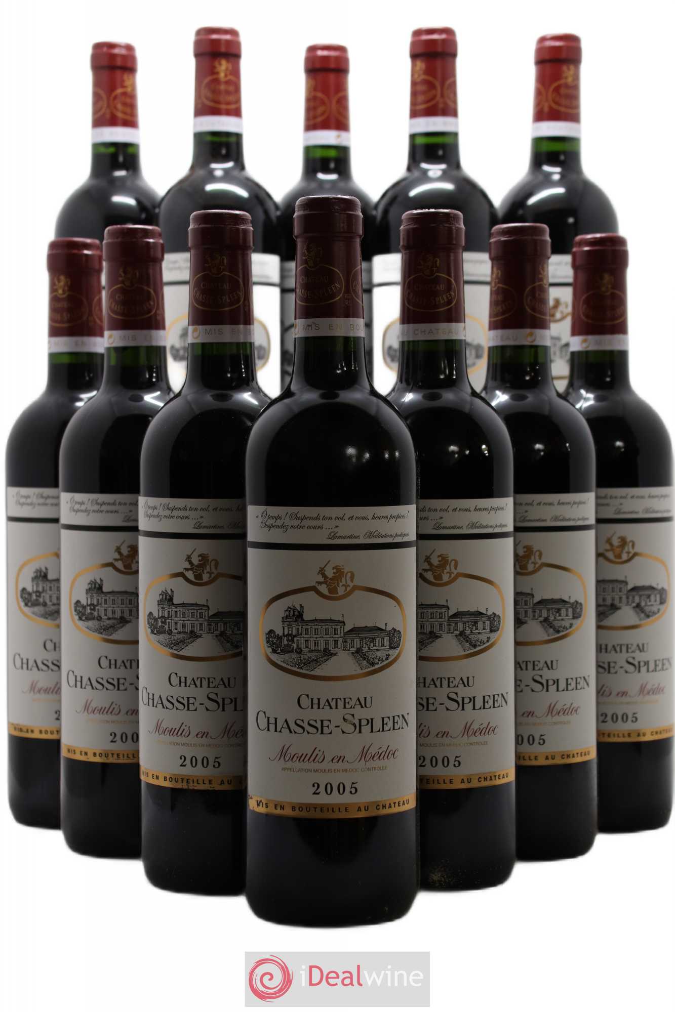 Château Chasse Spleen 2005 - Lot de 12 bouteilles - 0
