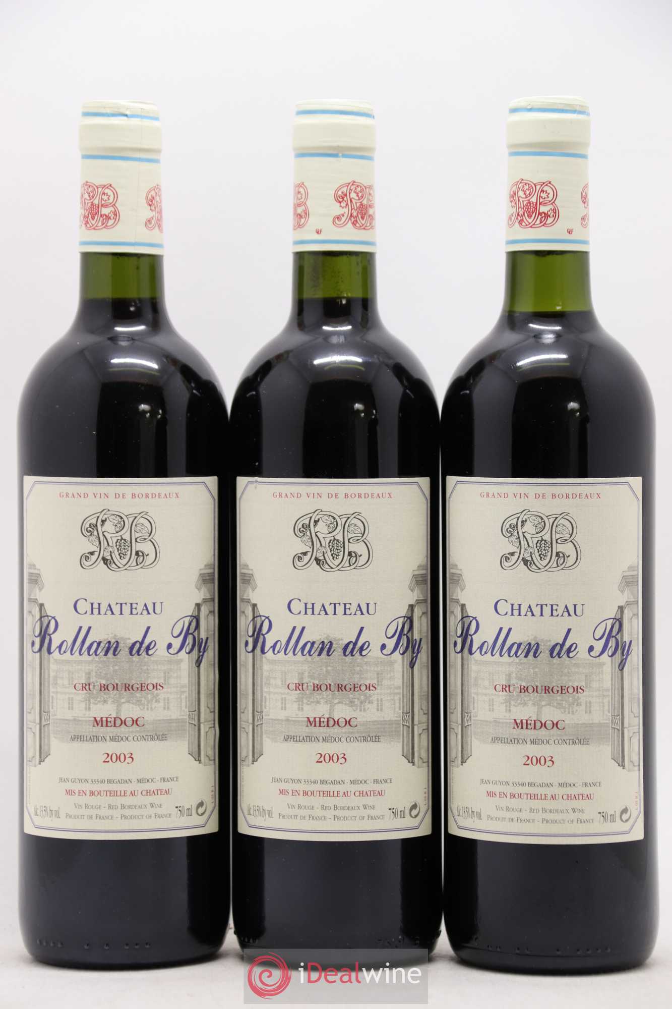 Château Rollan de By Cru Bourgeois 2003 - Lot de 12 bouteilles - 2