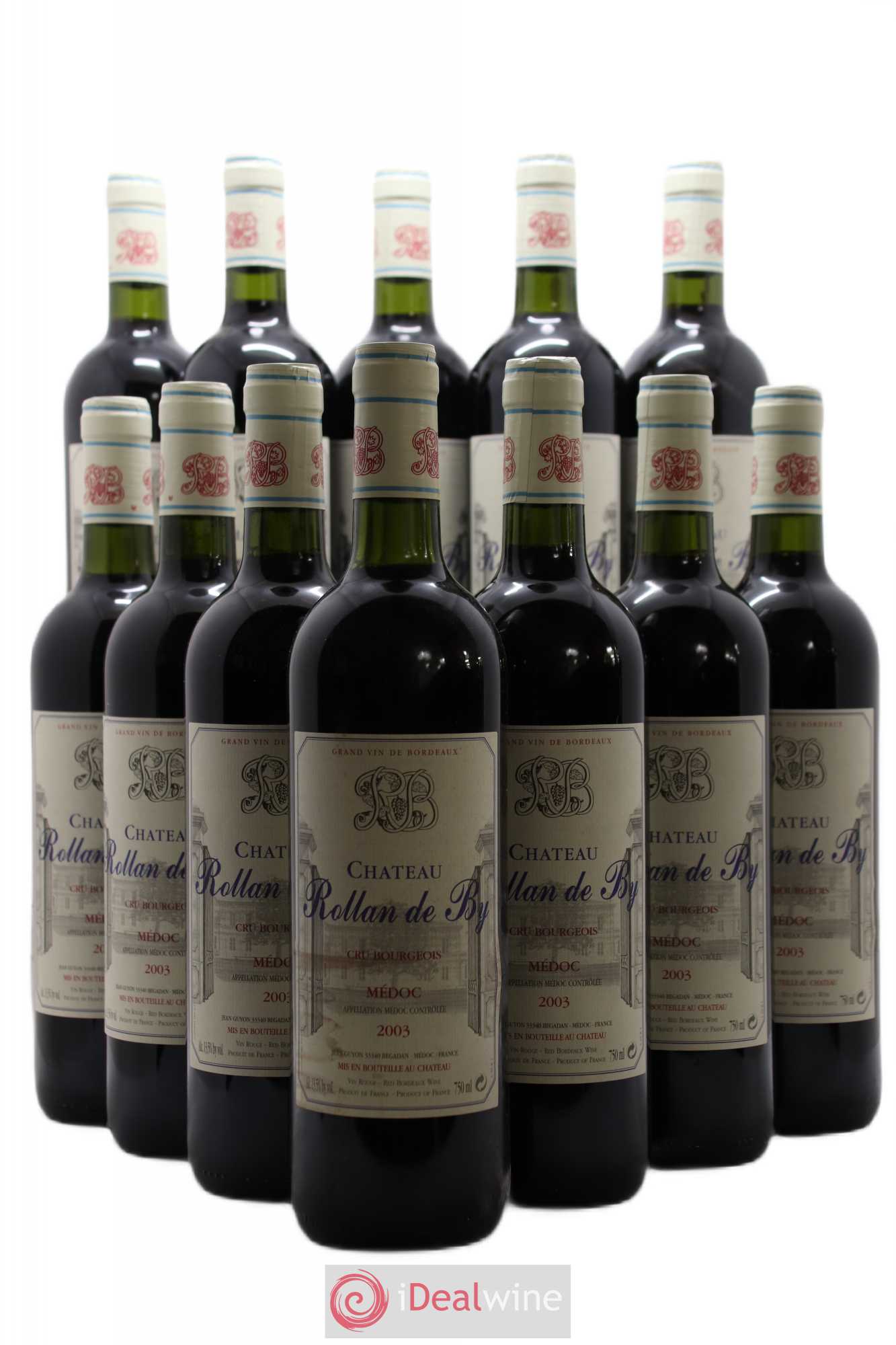 Château Rollan de By Cru Bourgeois 2003 - Lot de 12 bouteilles - 0