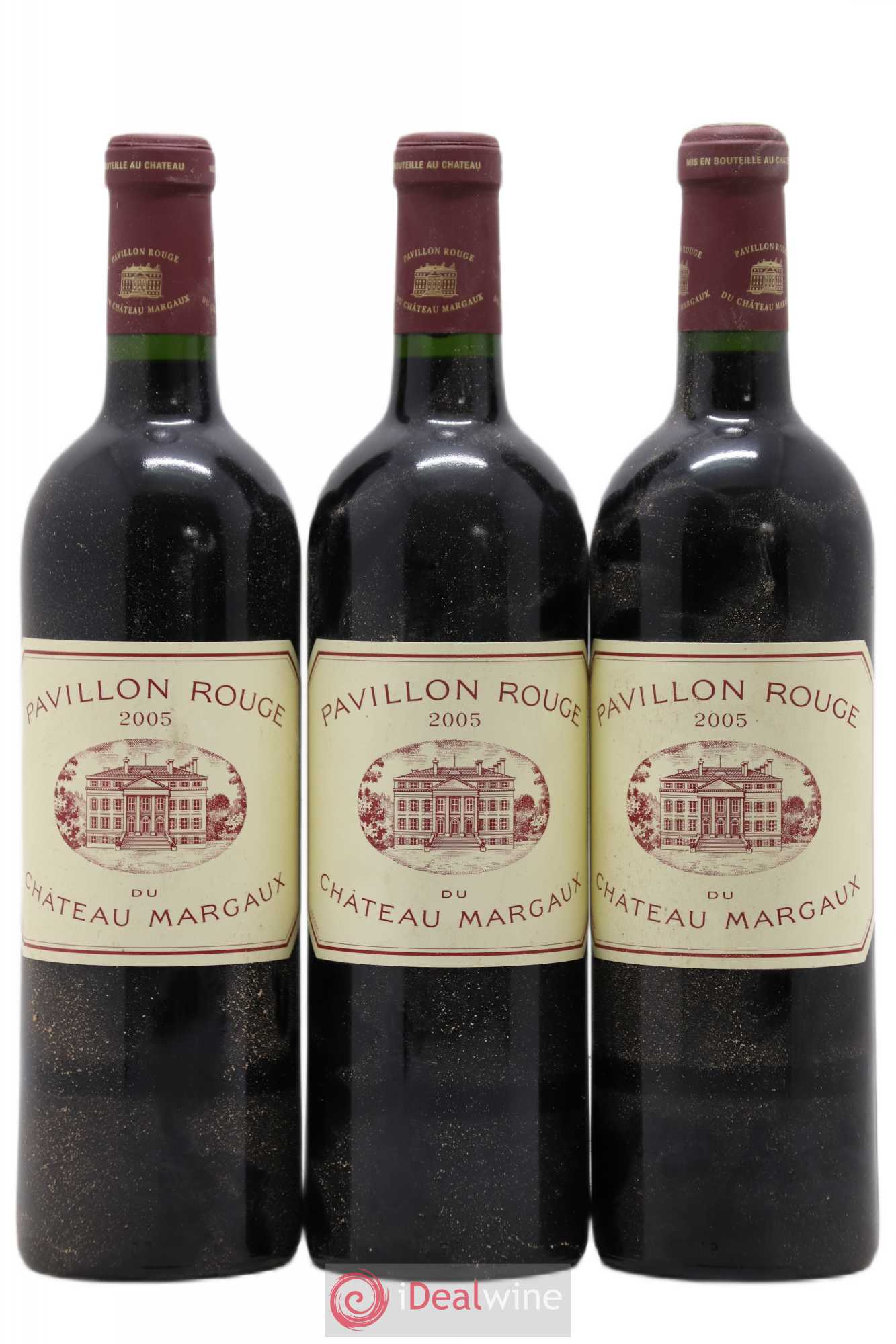 Pavillon Rouge du Château Margaux Second Vin 2005 - Lot de 3 bouteilles - 0